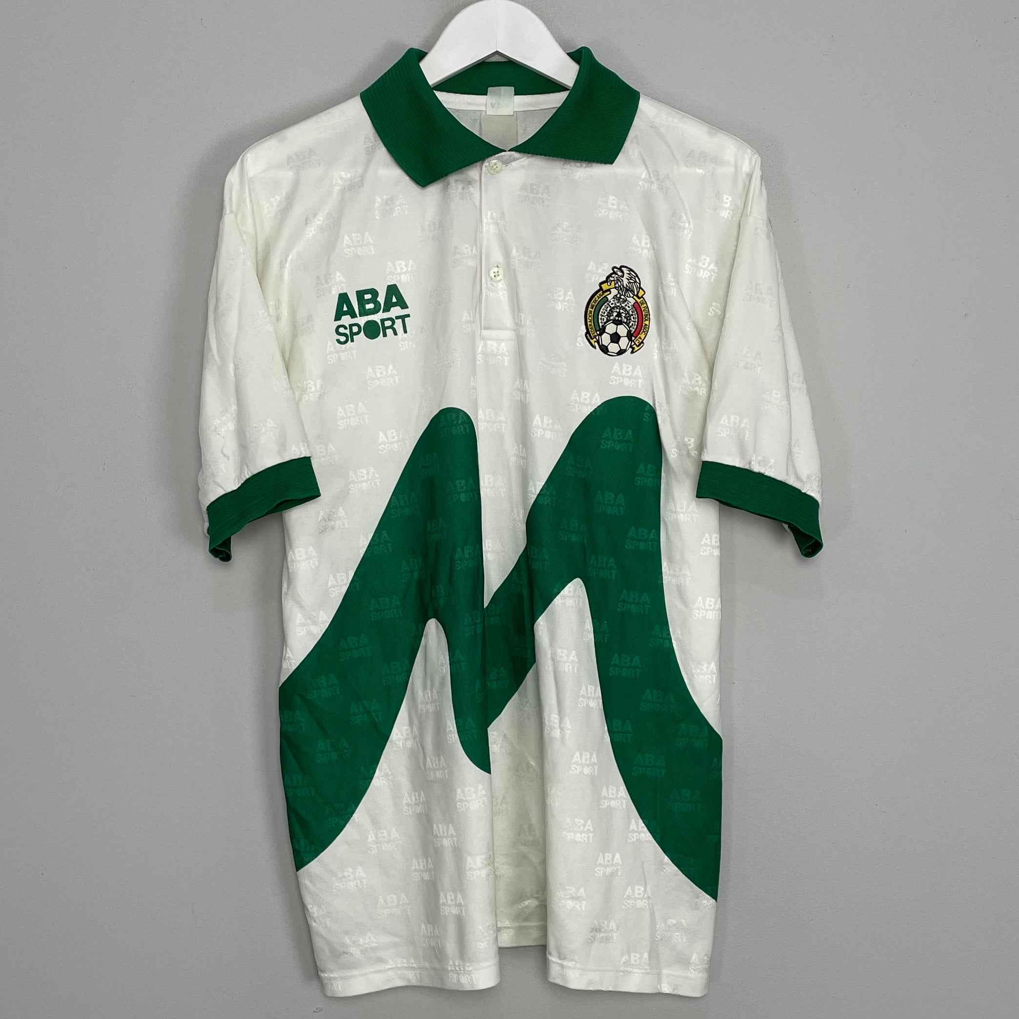 Shop 1995 MEXICO AWAY SHIRT (XL) ABA SPORT, classic football shirts, vintage football shirts & retro soccer jerseys at Cult Kits