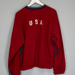 Shop 1998/00 USA FLEECE JUMPER (M) NIKE, classic football shirts, vintage football shirts & retro soccer jerseys at Cult Kits