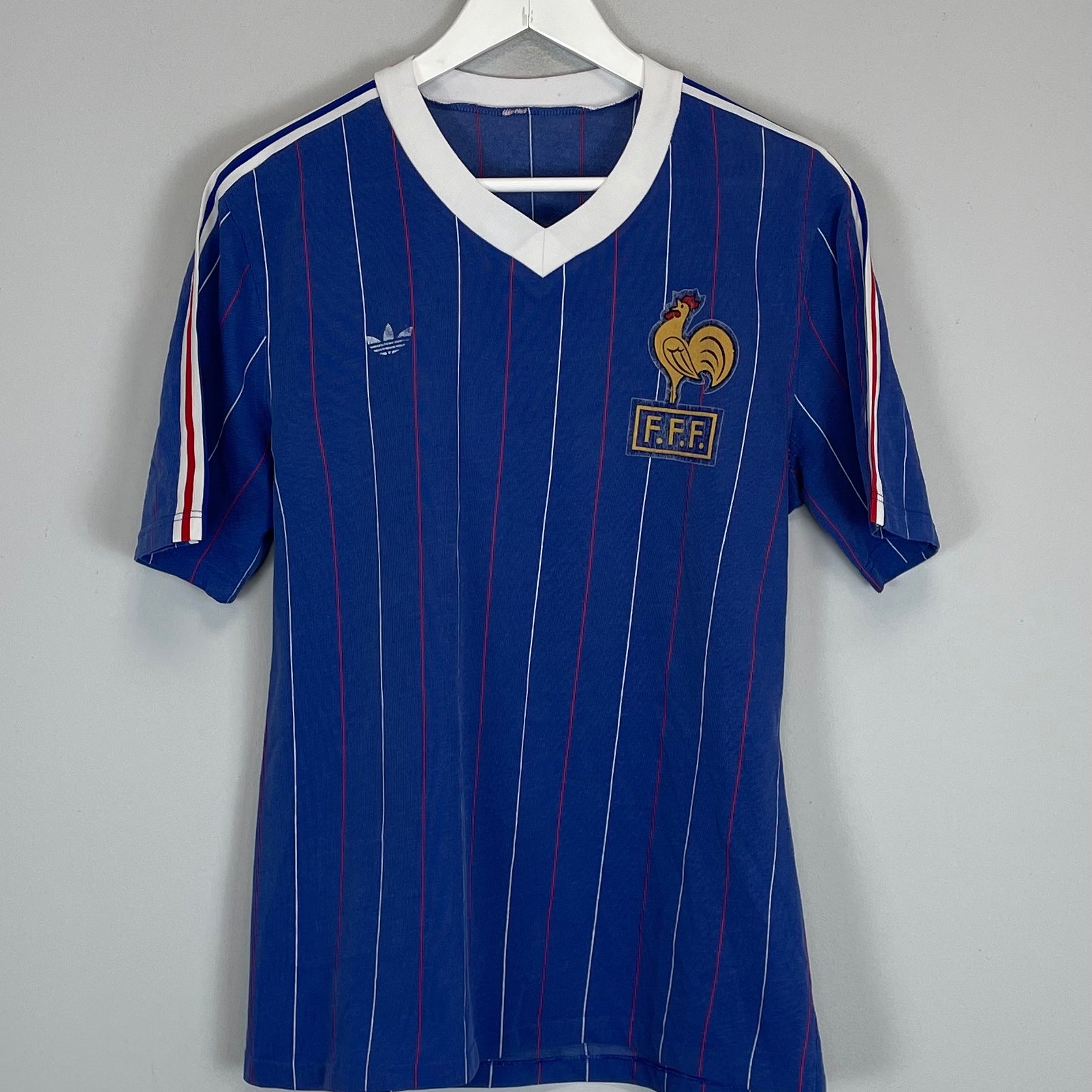 Shop 1980/81 FRANCE HOME SHIRT (M) ADIDAS, classic football shirts, vintage football shirts & retro soccer jerseys at Cult Kits