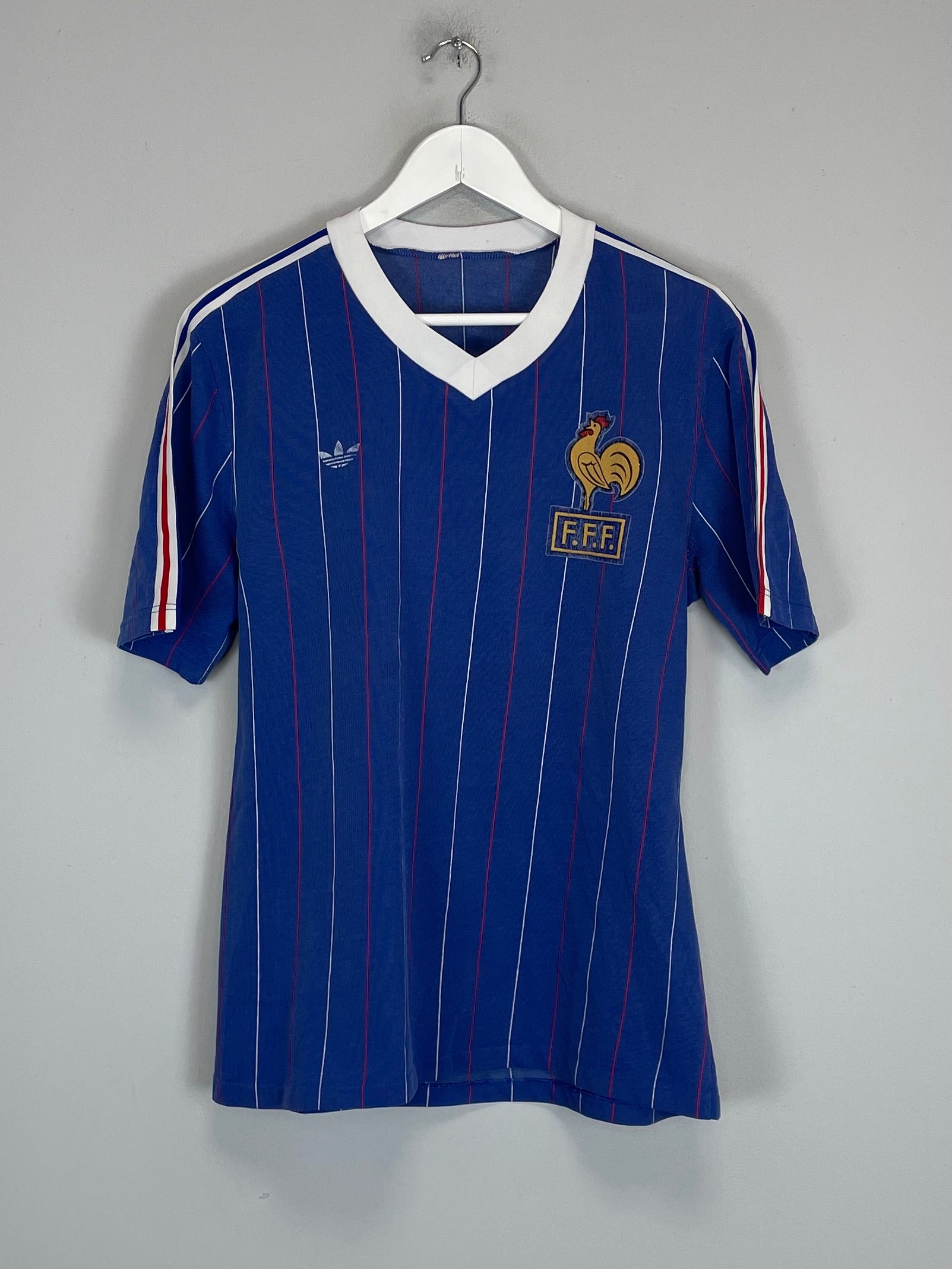 Shop 1980/81 FRANCE HOME SHIRT (M) ADIDAS, classic football shirts, vintage football shirts & retro soccer jerseys at Cult Kits