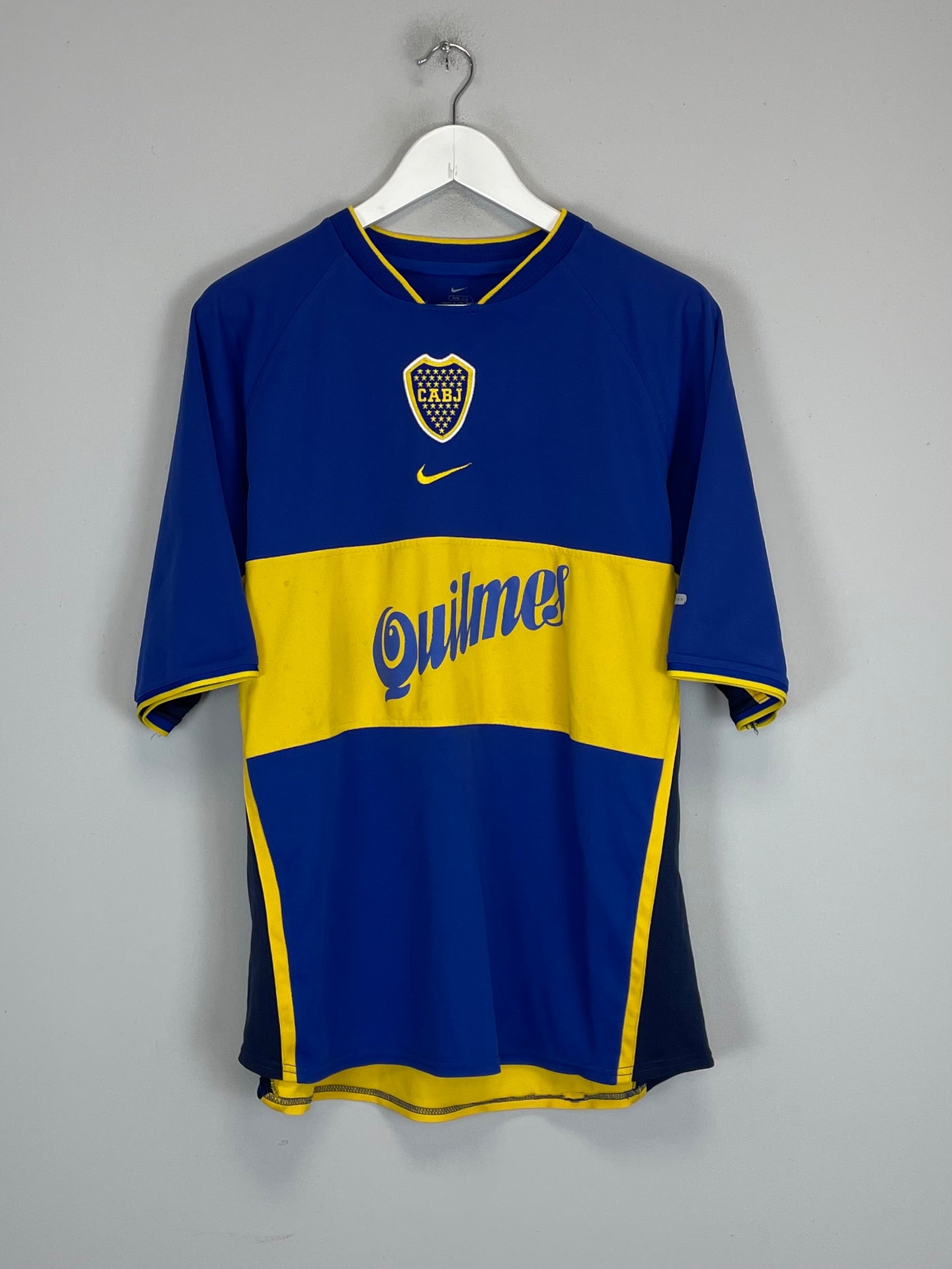 Shop 2001/02 BOCA JUNIORS HOME SHIRT (L) NIKE, classic football shirts, vintage football shirts & retro soccer jerseys at Cult Kits