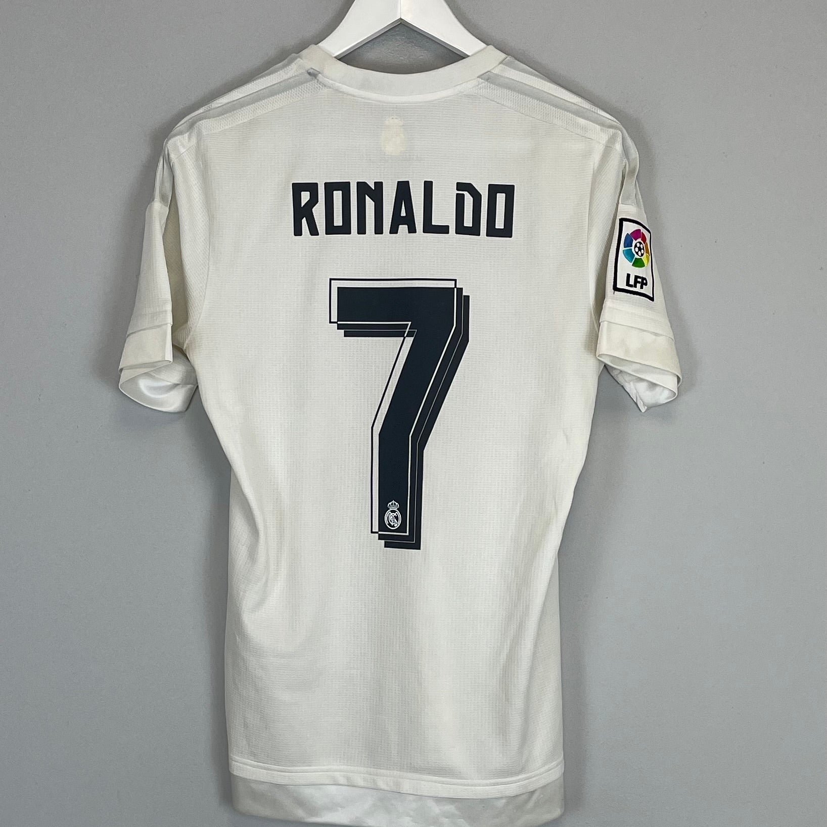 Shop 2015/16 REAL MADRID RONALDO #7 HOME SHIRT (S) ADIDAS, classic football shirts, vintage football shirts & retro soccer jerseys at Cult Kits