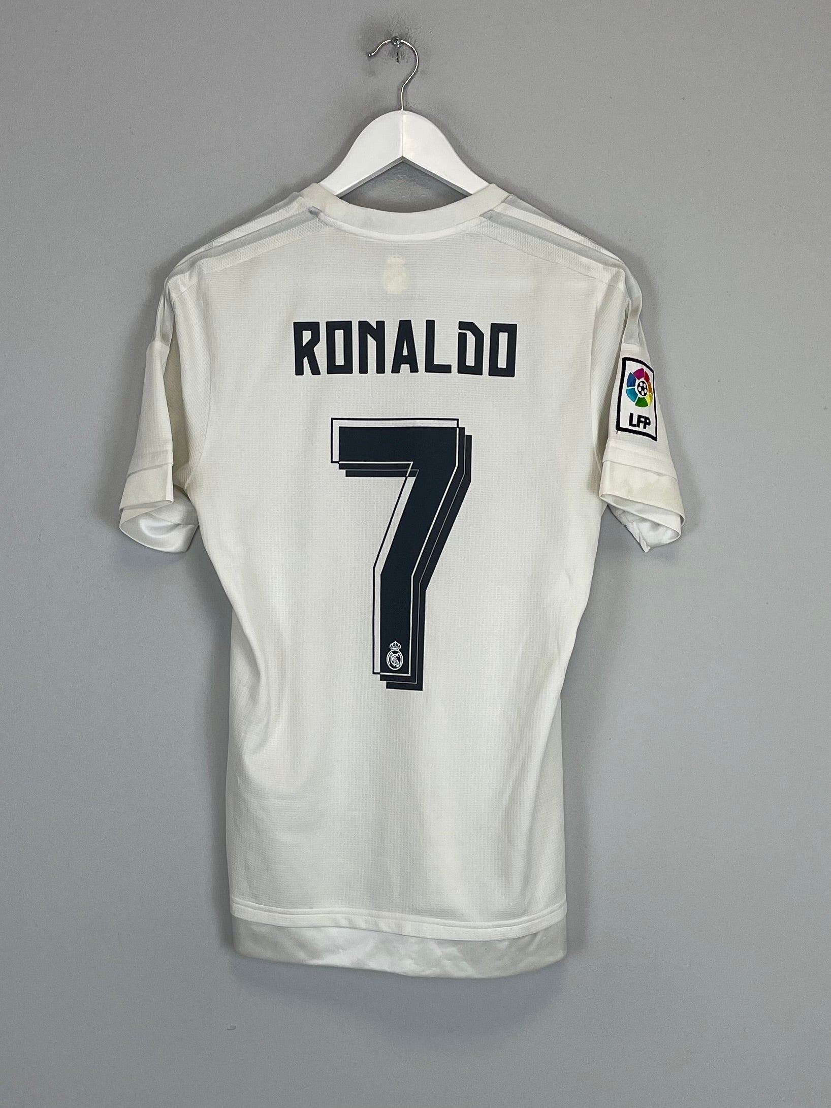 Shop 2015/16 REAL MADRID RONALDO #7 HOME SHIRT (S) ADIDAS, classic football shirts, vintage football shirts & retro soccer jerseys at Cult Kits