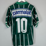 Shop 1996/97 PALMEIRAS #10 *CAMPEONATO PAULISTA* HOME SHIRT (M) REEBOK, classic football shirts, vintage football shirts & retro soccer jerseys at Cult Kits