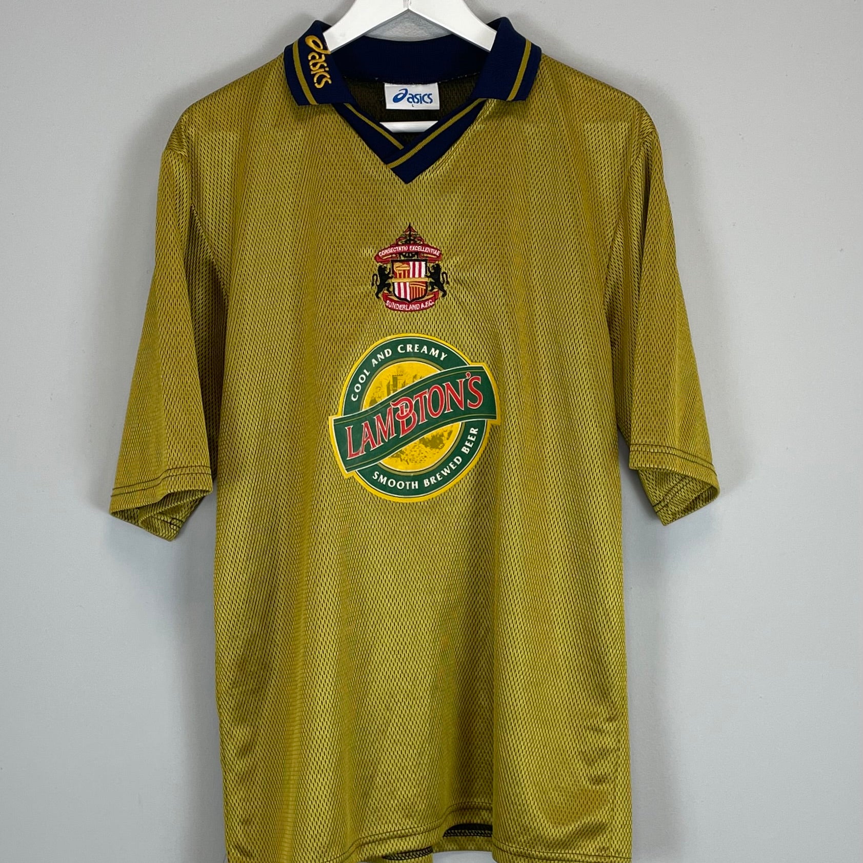 Shop 1997/99 SUNDERLAND AWAY SHIRT (L) ASICS, classic football shirts, vintage football shirts & retro soccer jerseys at Cult Kits