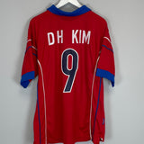 Shop 1998/01 SOUTH KOREA D H KIM #9 HOME SHIRT (XL) NIKE, classic football shirts, vintage football shirts & retro soccer jerseys at Cult Kits