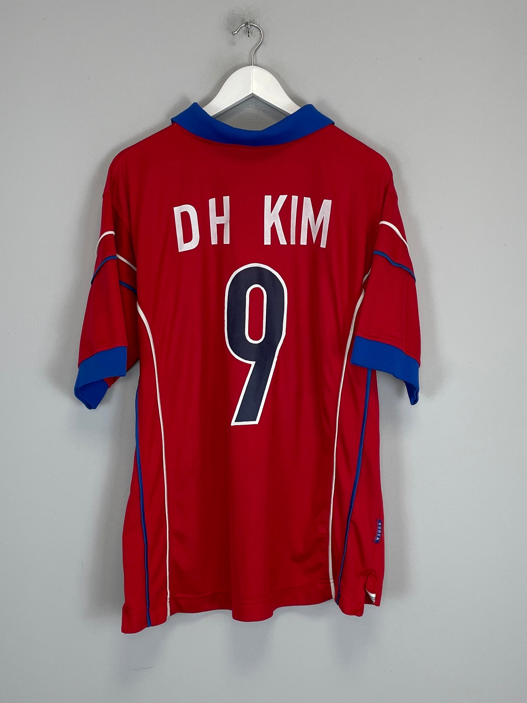 Shop 1998/01 SOUTH KOREA D H KIM #9 HOME SHIRT (XL) NIKE, classic football shirts, vintage football shirts & retro soccer jerseys at Cult Kits