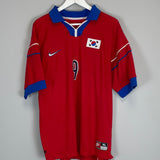 Shop 1998/01 SOUTH KOREA D H KIM #9 HOME SHIRT (XL) NIKE, classic football shirts, vintage football shirts & retro soccer jerseys at Cult Kits