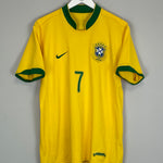 Shop 2006/08 BRAZIL ADRIANO #7 HOME SHIRT (L) NIKE, classic football shirts, vintage football shirts & retro soccer jerseys at Cult Kits