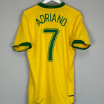 Shop 2006/08 BRAZIL ADRIANO #7 HOME SHIRT (L) NIKE, classic football shirts, vintage football shirts & retro soccer jerseys at Cult Kits