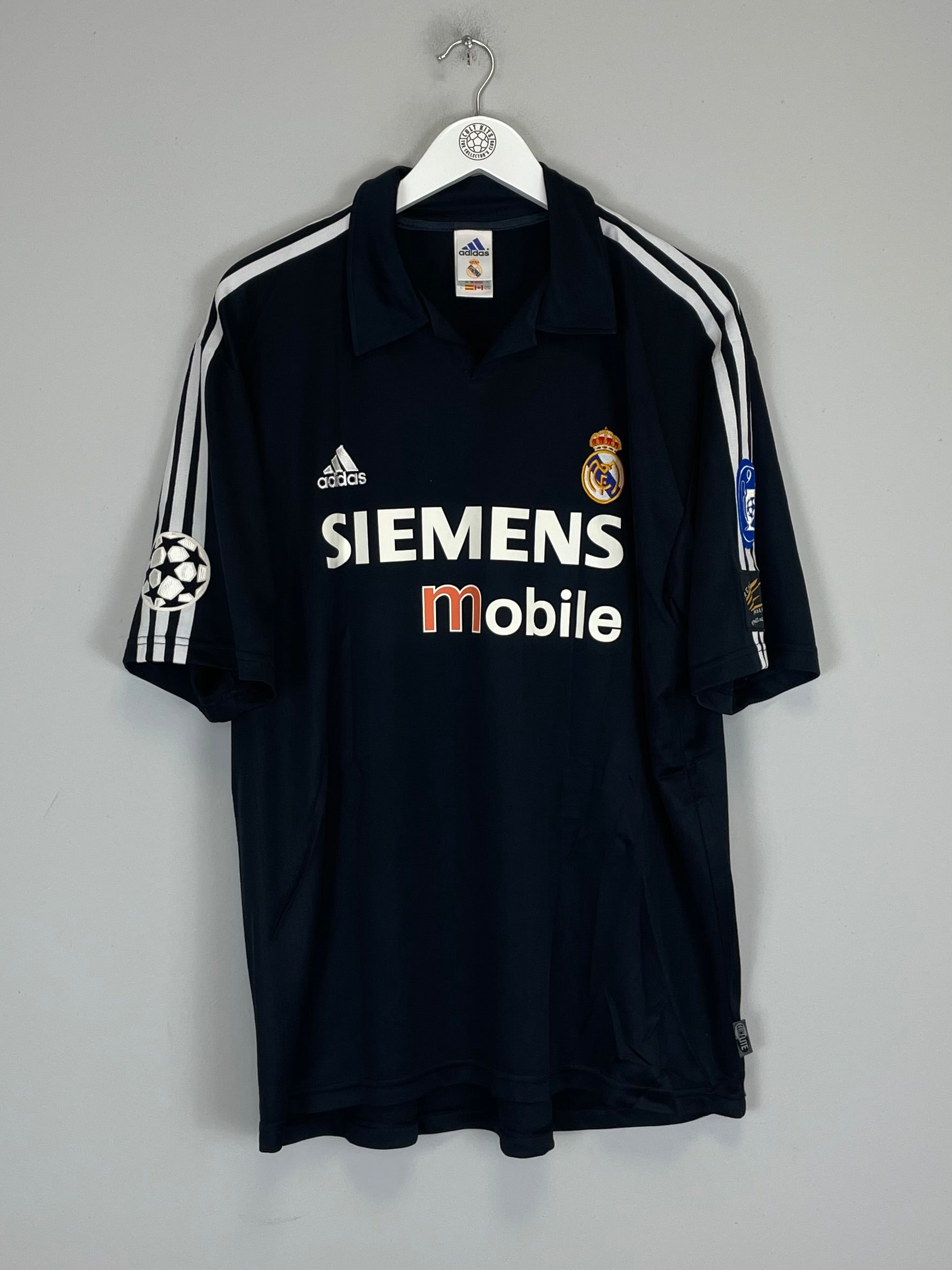 Shop 2002/03 REAL MADRID RONALDO #11 *CENTENARY* AWAY SHIRT (XL) ADIDAS, classic football shirts, vintage football shirts & retro soccer jerseys at Cult Kits