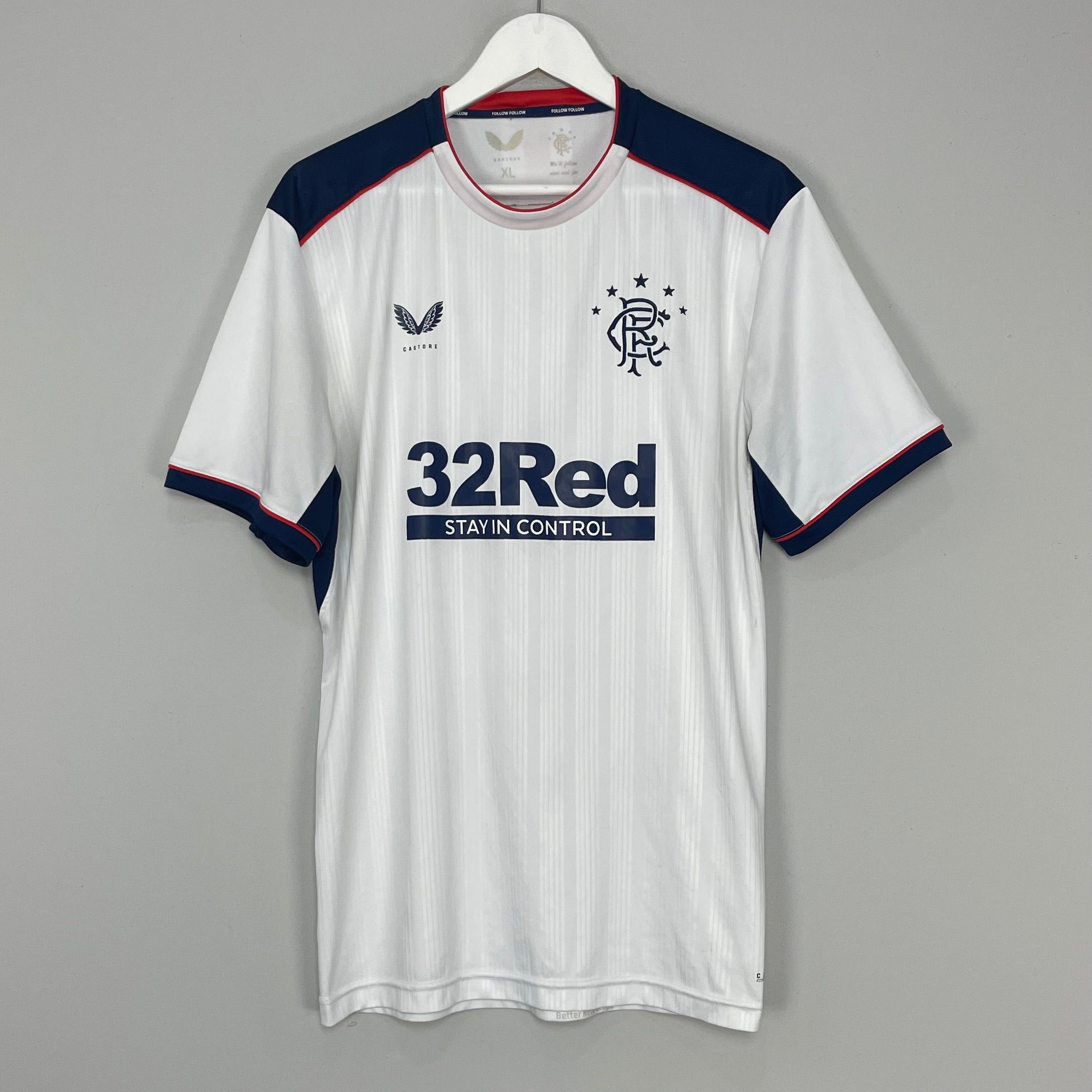 Shop 2020/21 RANGERS AWAY SHIRT (XL) CASTORE, classic football shirts, vintage football shirts & retro soccer jerseys at Cult Kits