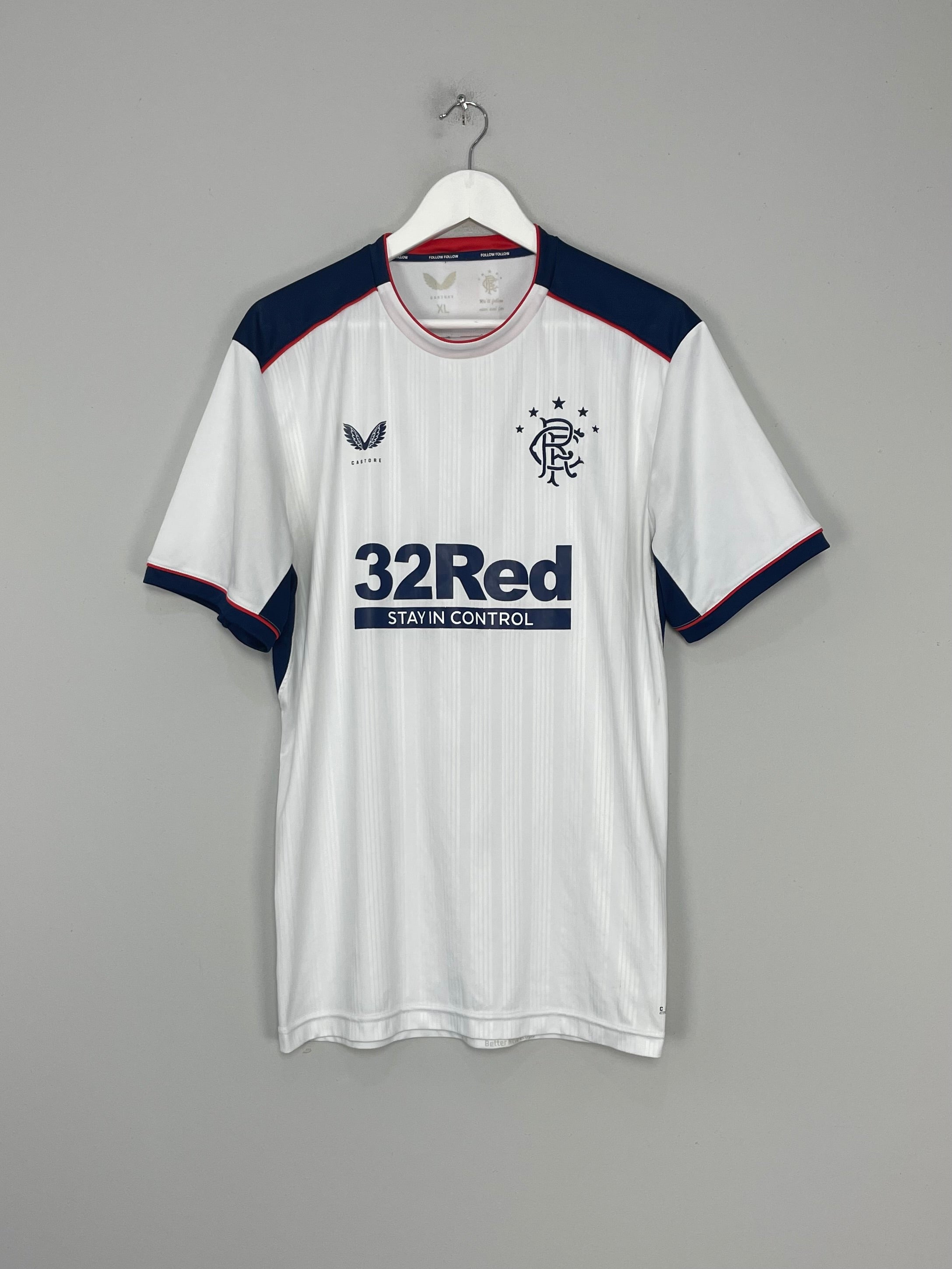 Shop 2020/21 RANGERS AWAY SHIRT (XL) CASTORE, classic football shirts, vintage football shirts & retro soccer jerseys at Cult Kits