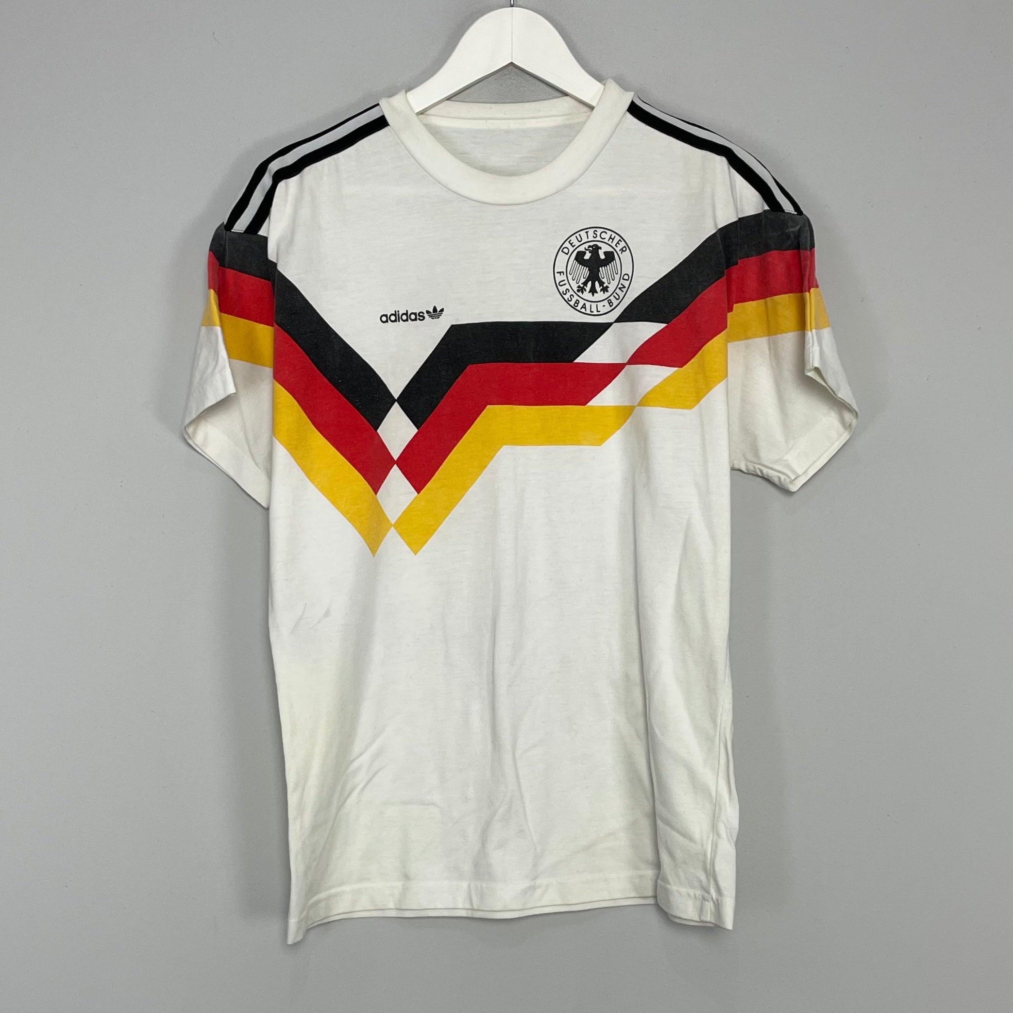 Shop 1988/90 GERMANY T-SHIRT (M) ADIDAS, classic football shirts, vintage football shirts & retro soccer jerseys at Cult Kits