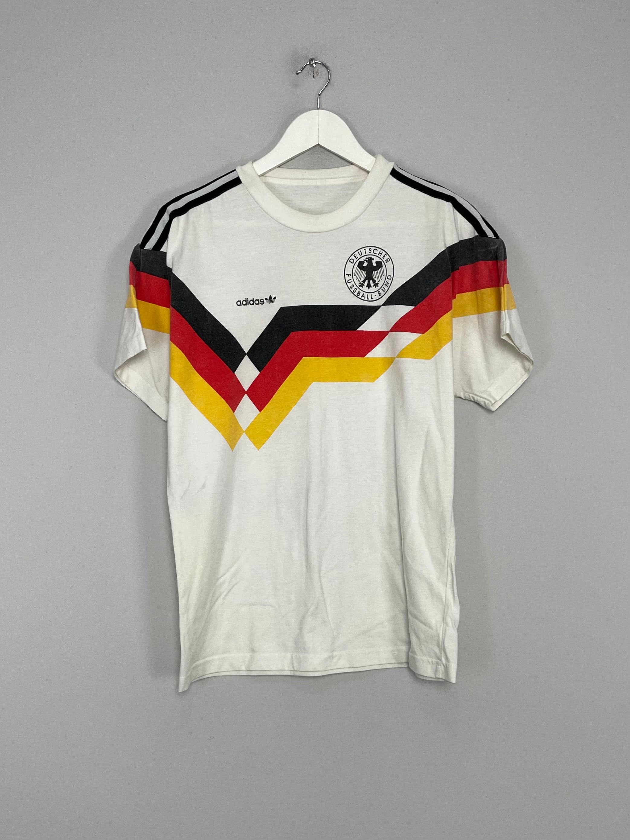 Shop 1988/90 GERMANY T-SHIRT (M) ADIDAS, classic football shirts, vintage football shirts & retro soccer jerseys at Cult Kits