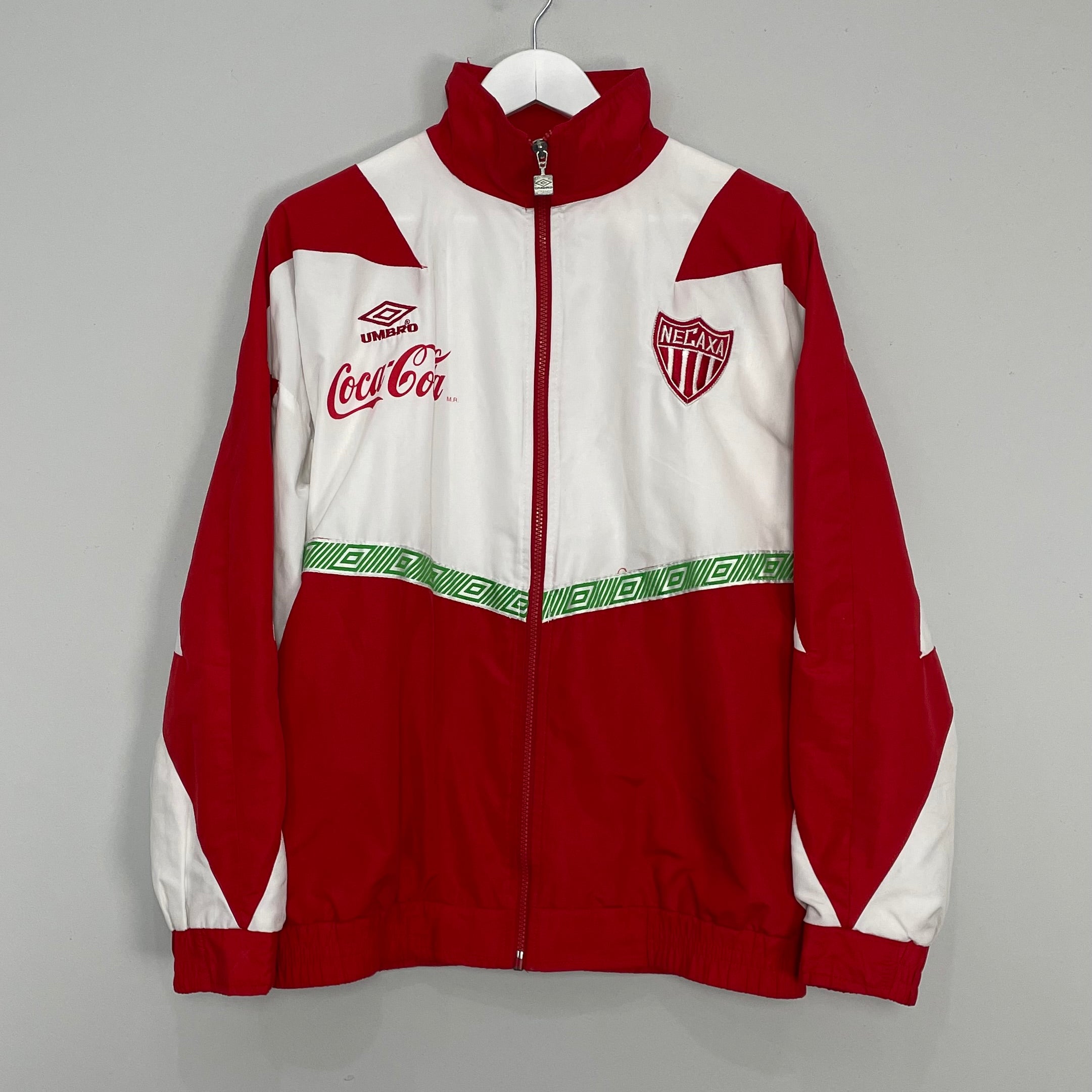 Shop 1995/96 NECAXA TRACK JACKET (M) UMBRO, classic football shirts, vintage football shirts & retro soccer jerseys at Cult Kits