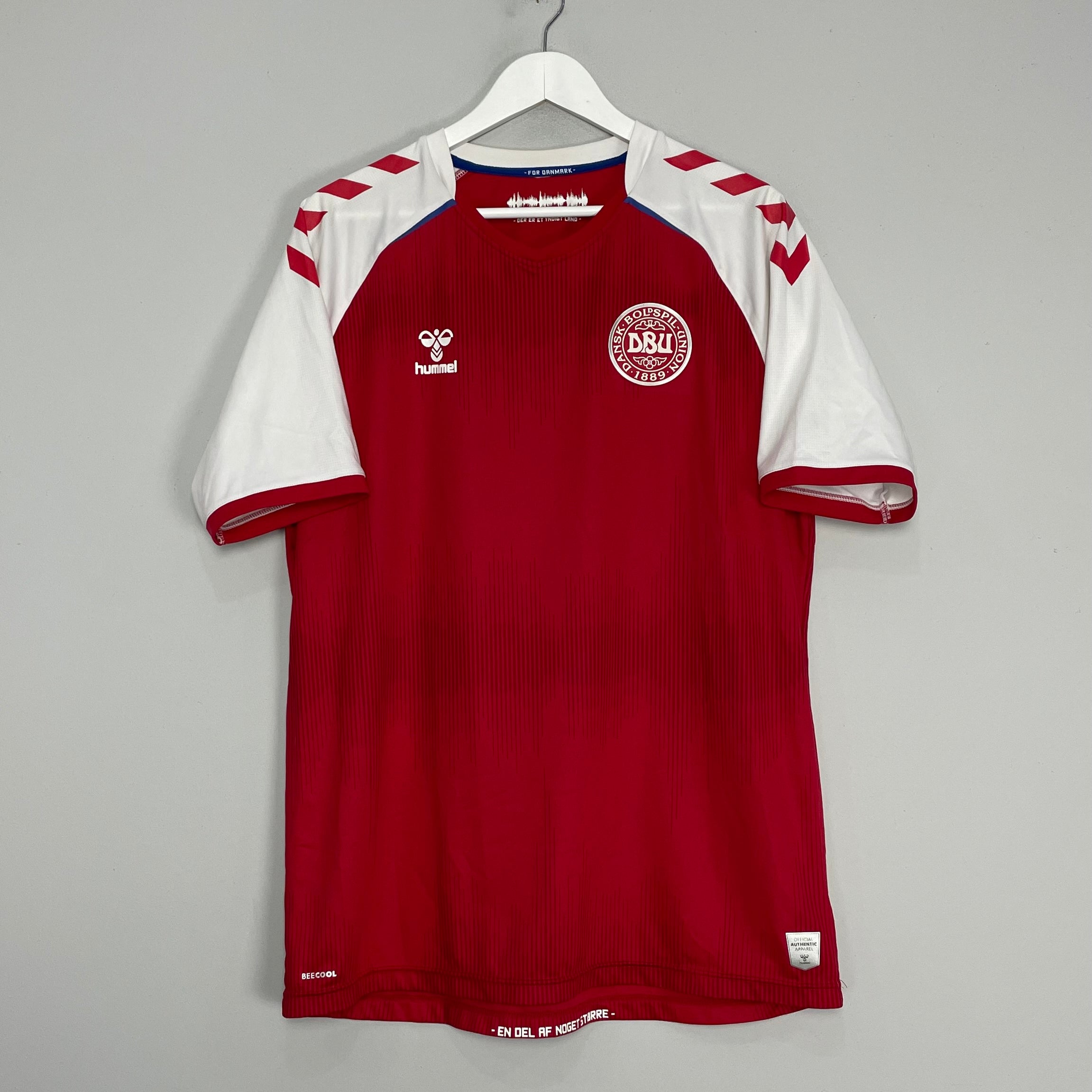 Shop 2020/21 DENMARK HOME SHIRT (XXL) HUMMEL, classic football shirts, vintage football shirts & retro soccer jerseys at Cult Kits