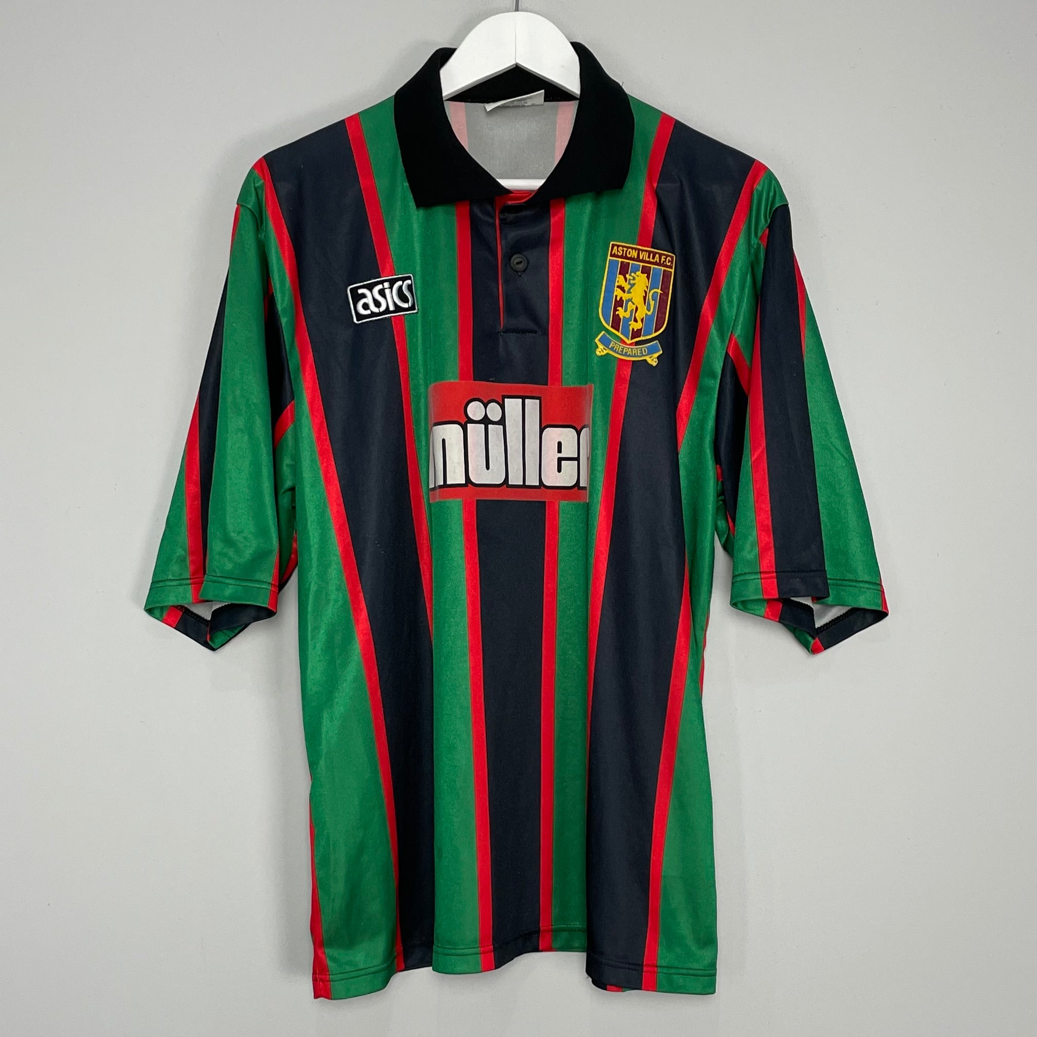 Shop 1994 ASTON VILLA AWAY SHIRT (XL) ASICS, classic football shirts, vintage football shirts & retro soccer jerseys at Cult Kits