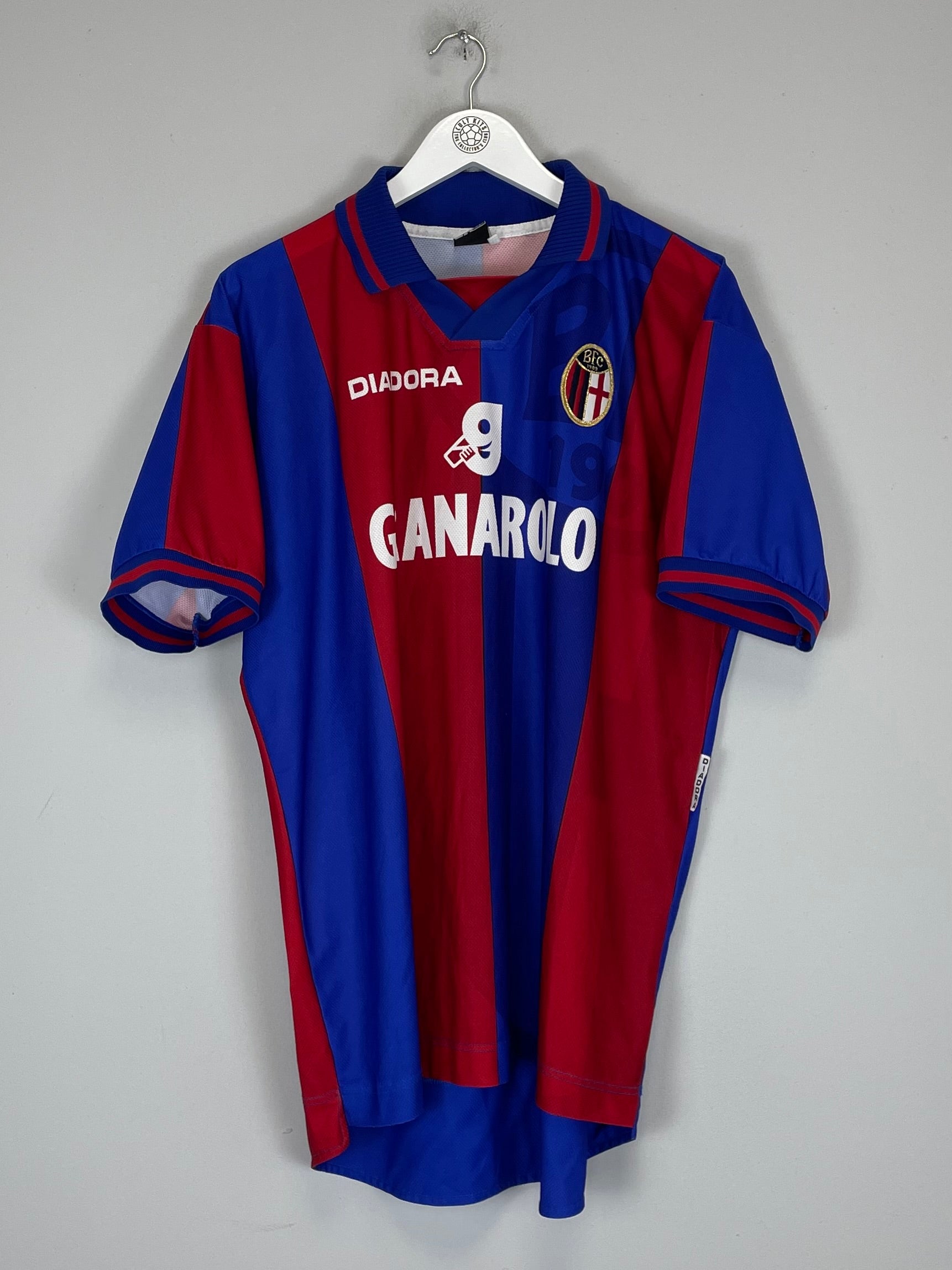 Shop 1998/00 BOLOGNA BAGGIO #10 HOME SHIRT (XL) DIADORA, classic football shirts, vintage football shirts & retro soccer jerseys at Cult Kits