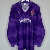Shop 1994/95 FIORENTINA L/S HOME SHIRT (XL) UHLSPORT, classic football shirts, vintage football shirts & retro soccer jerseys at Cult Kits