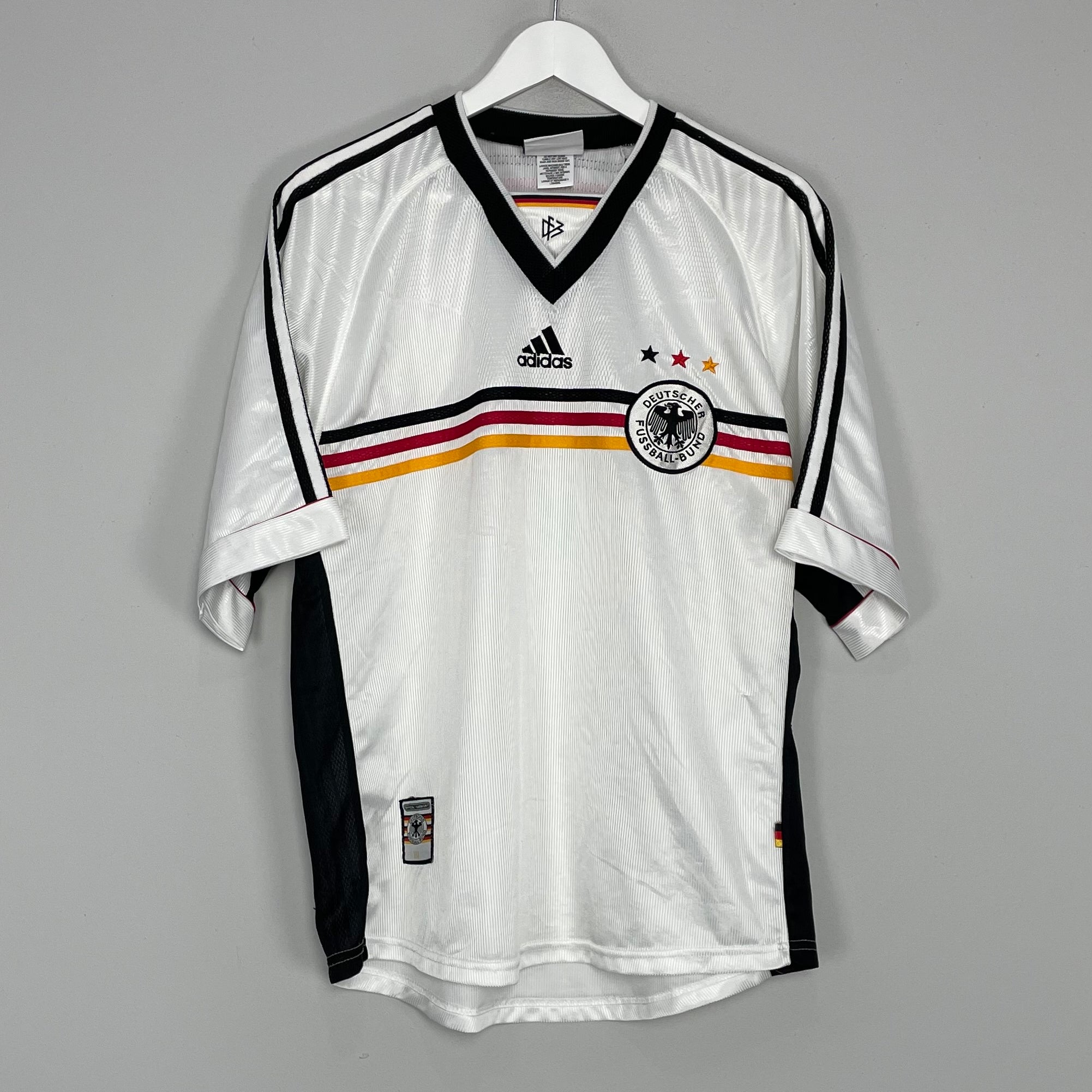 Shop 1998/00 GERMANY HOME SHIRT (L) ADIDAS, classic football shirts, vintage football shirts & retro soccer jerseys at Cult Kits