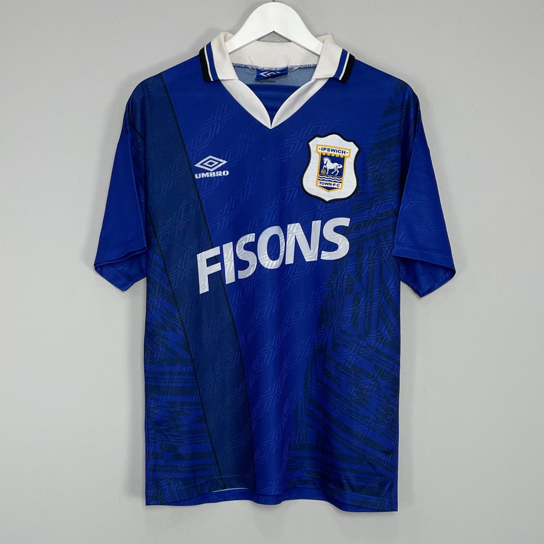 Shop 1994/95 IPSWICH TOWN HOME SHIRT (M) UMBRO, classic football shirts, vintage football shirts & retro soccer jerseys at Cult Kits