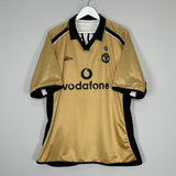 2001/02 MANCHESTER UNITED SCHOLES #18 REVERSIBLE CENTENARY SHIRT (XXL) UMBRO