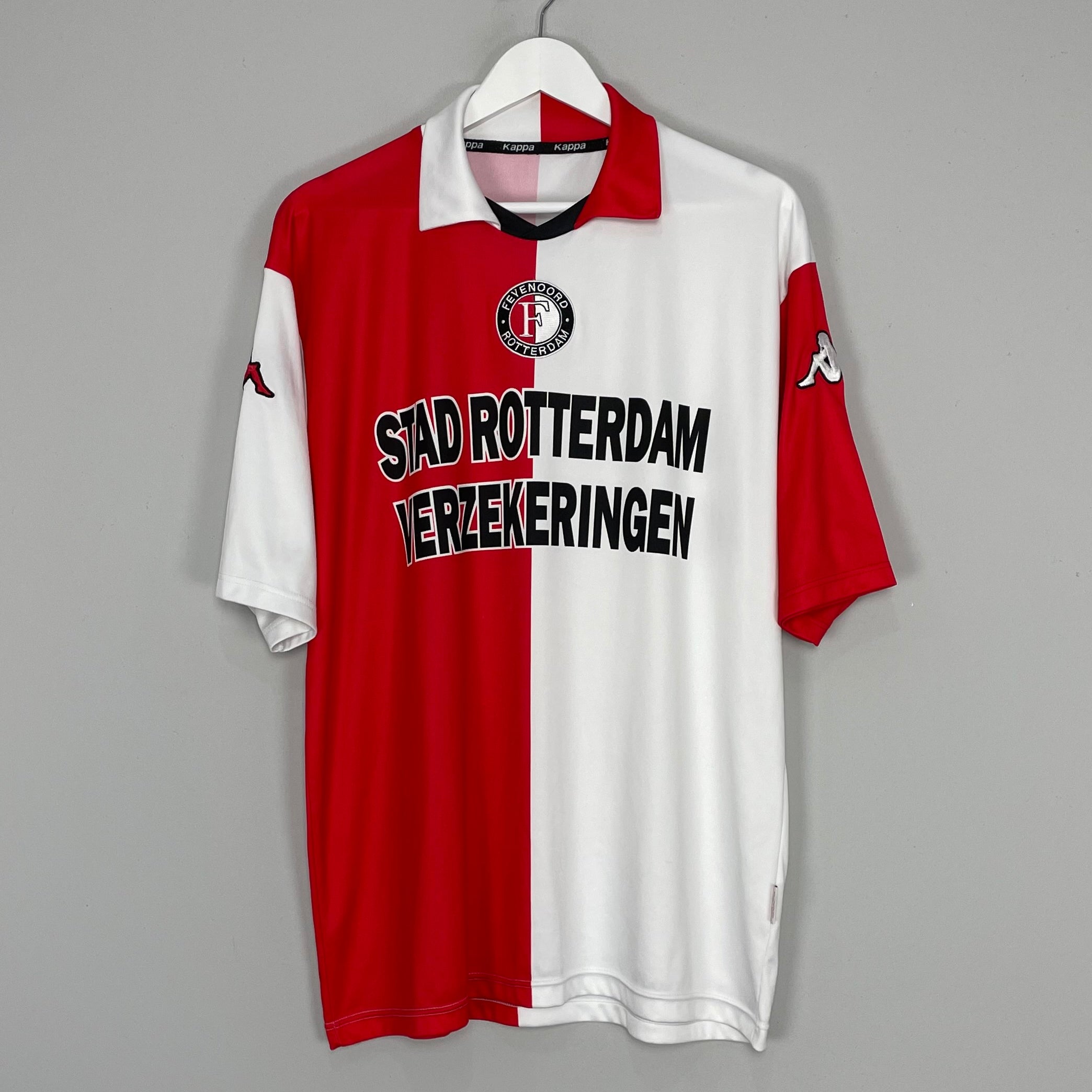 Shop 2001/02 FEYENOORD HOME SHIRT (XL) KAPPA, classic football shirts, vintage football shirts & retro soccer jerseys at Cult Kits