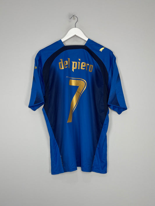 Italy 2006 Home Short Sleeve Football Shirt [As worn by Del Piero, Pirlo &  Totti]