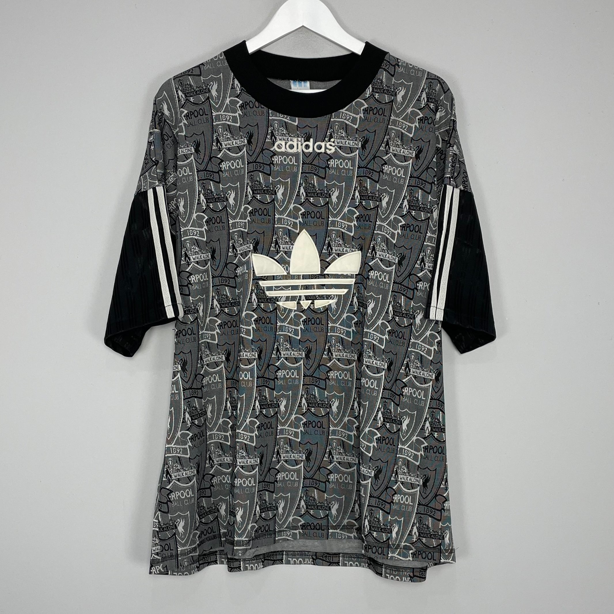 Shop 1993/95 LIVERPOOL TRAINING SHIRT (XL) ADIDAS, classic football shirts, vintage football shirts & retro soccer jerseys at Cult Kits