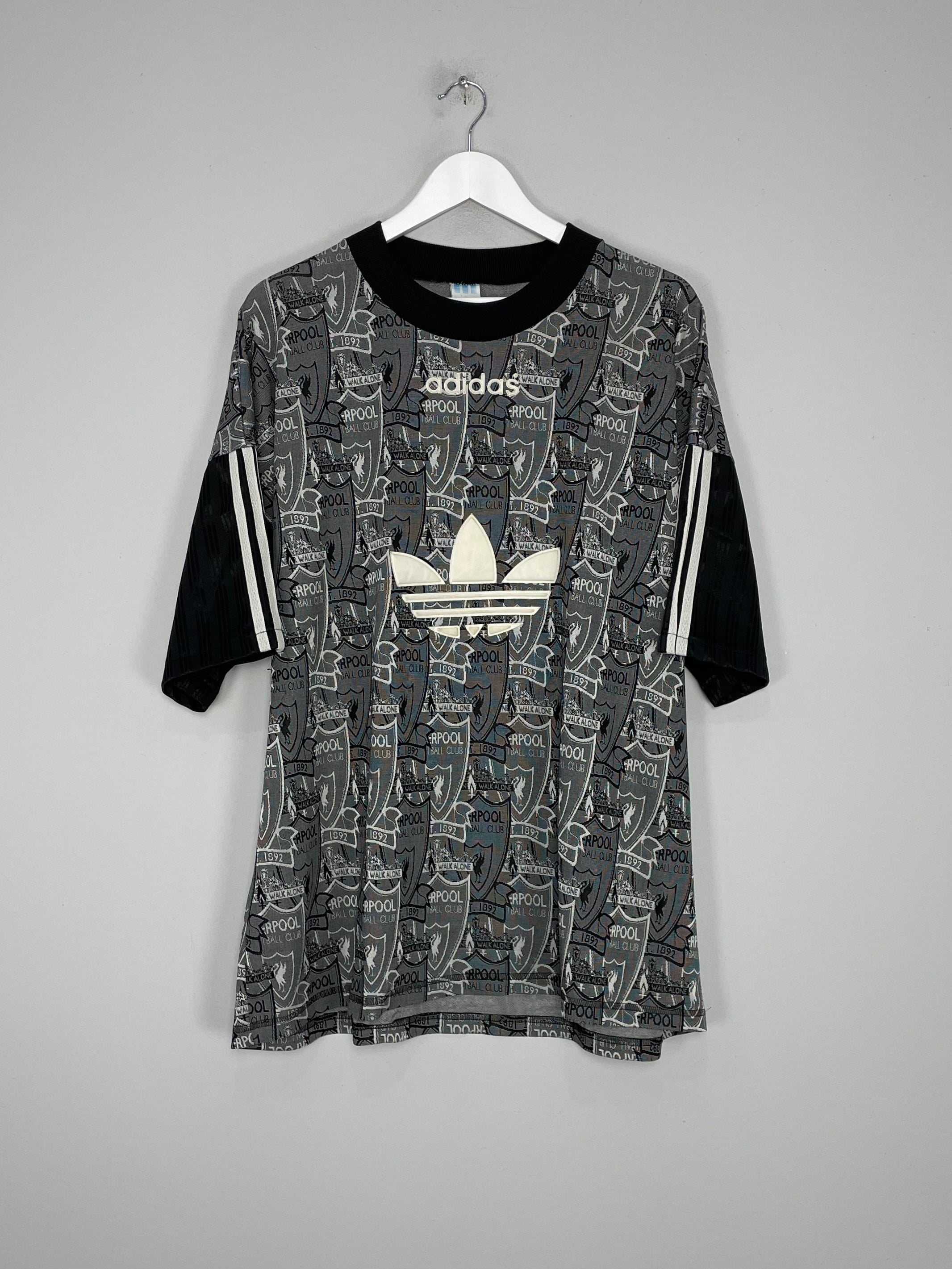 Shop 1993/95 LIVERPOOL TRAINING SHIRT (XL) ADIDAS, classic football shirts, vintage football shirts & retro soccer jerseys at Cult Kits