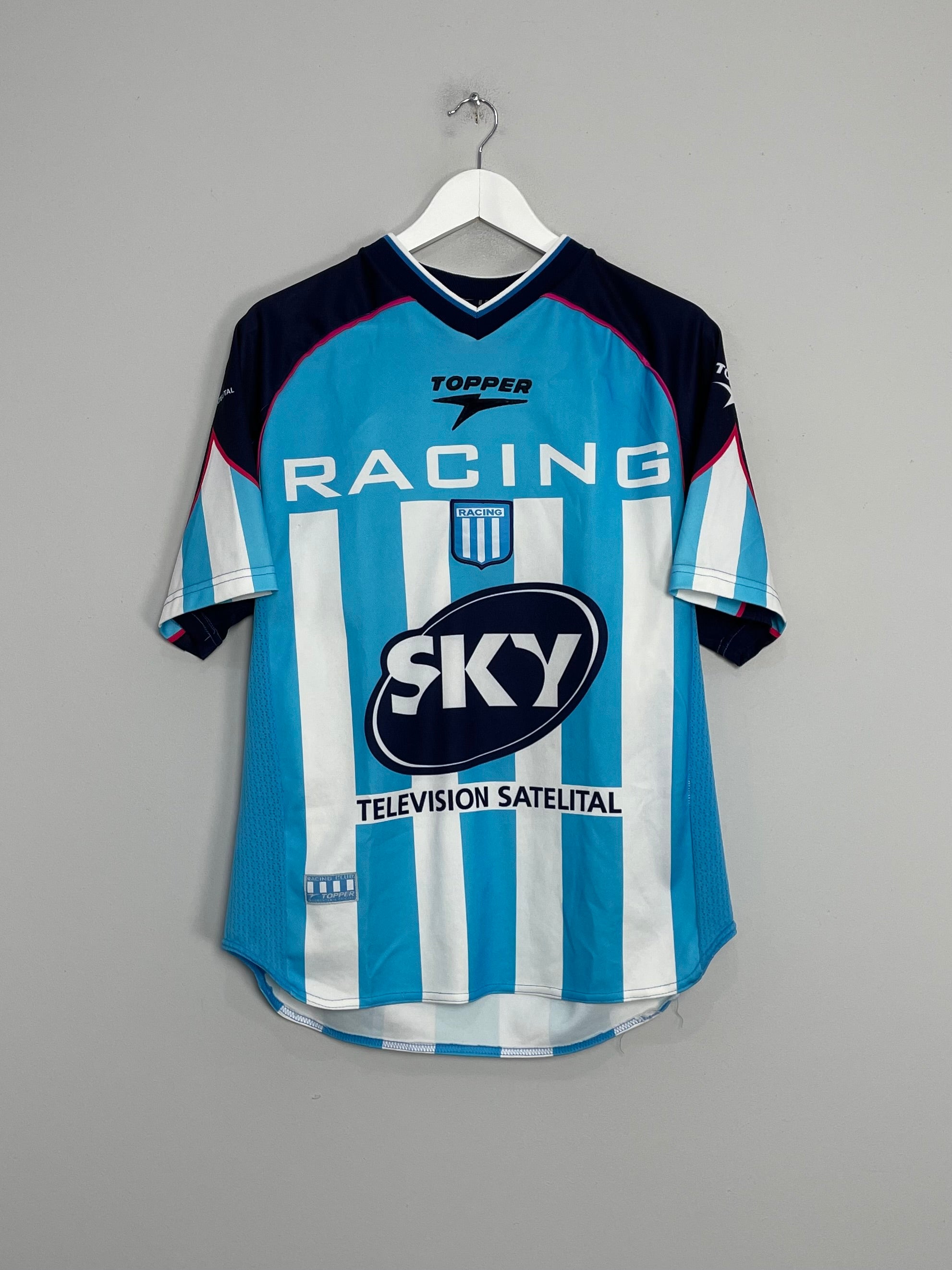 Shop 2001/02 RACING CLUB HOME SHIRT (M) TOPPER, classic football shirts, vintage football shirts & retro soccer jerseys at Cult Kits