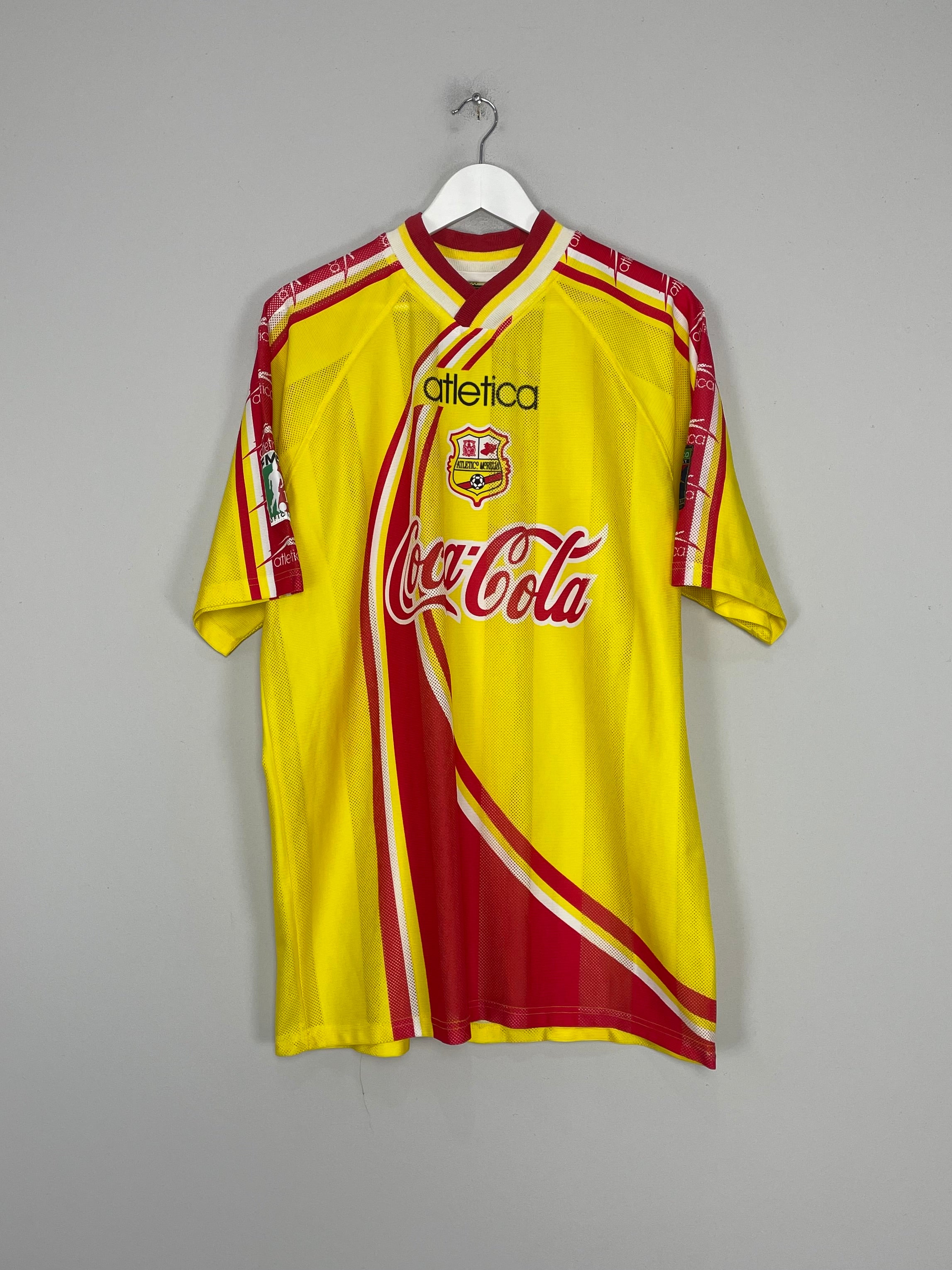 Shop 1998/99 MONARCAS MORELIA HOME SHIRT (XL) ATLETICA, classic football shirts, vintage football shirts & retro soccer jerseys at Cult Kits