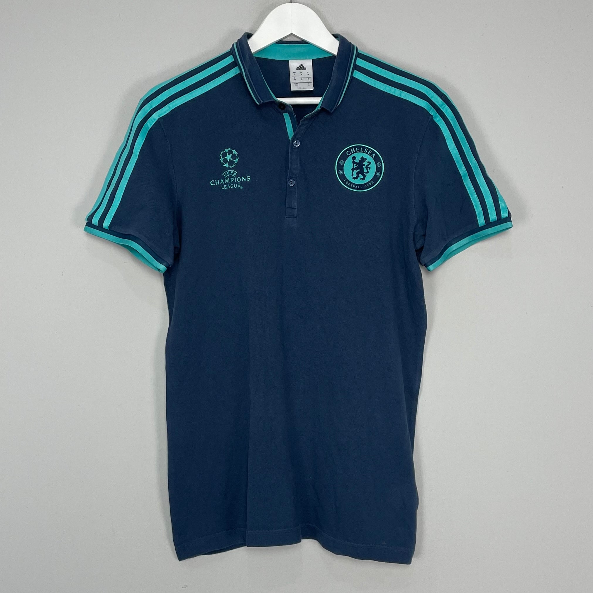 Shop 2015/16 CHELSEA CHAMPIONS LEAGUE POLO SHIRT (M) ADIDAS, classic football shirts, vintage football shirts & retro soccer jerseys at Cult Kits