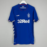 Shop 2018/19 RANGERS HOME SHIRT (XL) HUMMEL, classic football shirts, vintage football shirts & retro soccer jerseys at Cult Kits