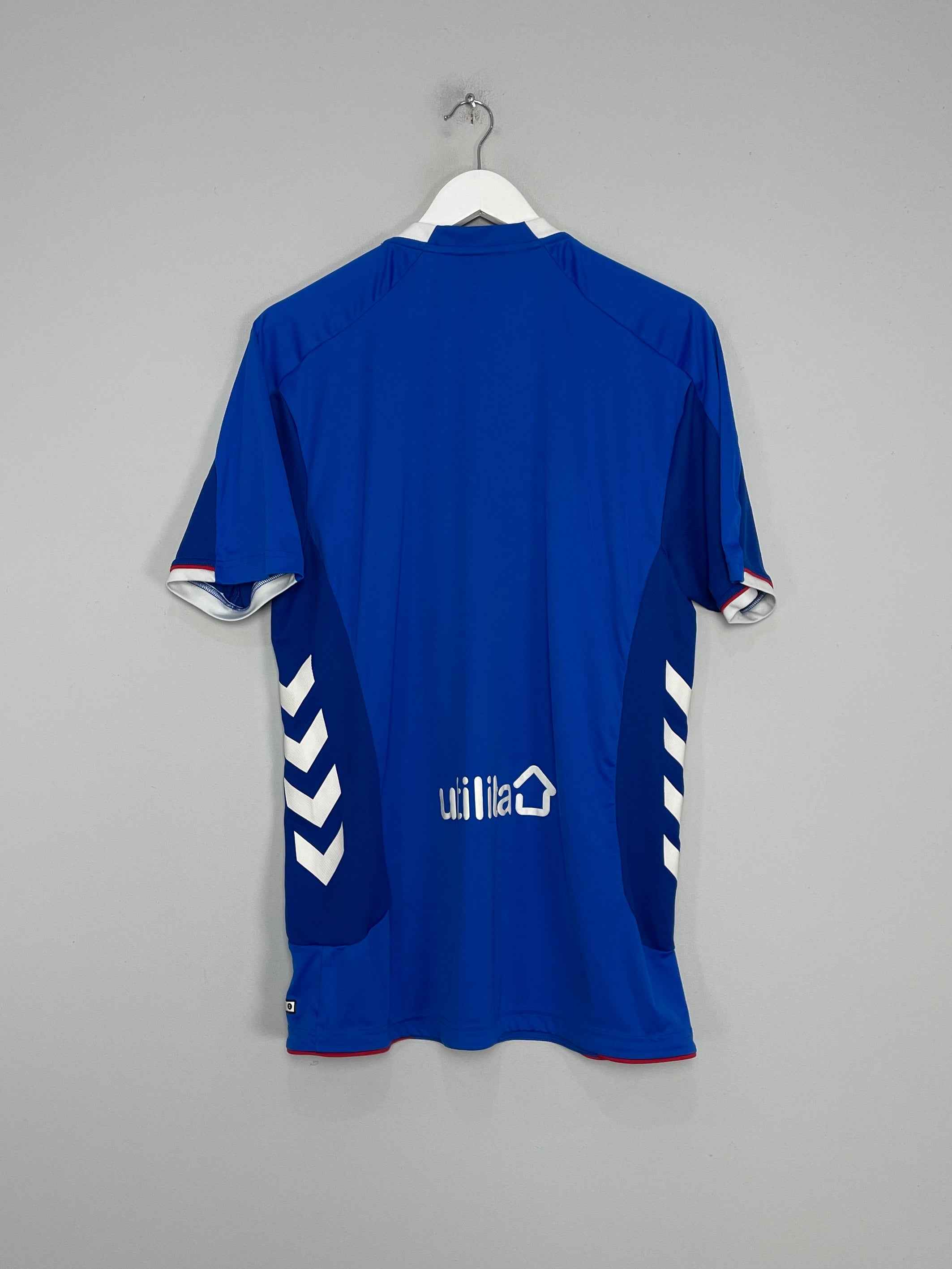 Shop 2018/19 RANGERS HOME SHIRT (XL) HUMMEL, classic football shirts, vintage football shirts & retro soccer jerseys at Cult Kits