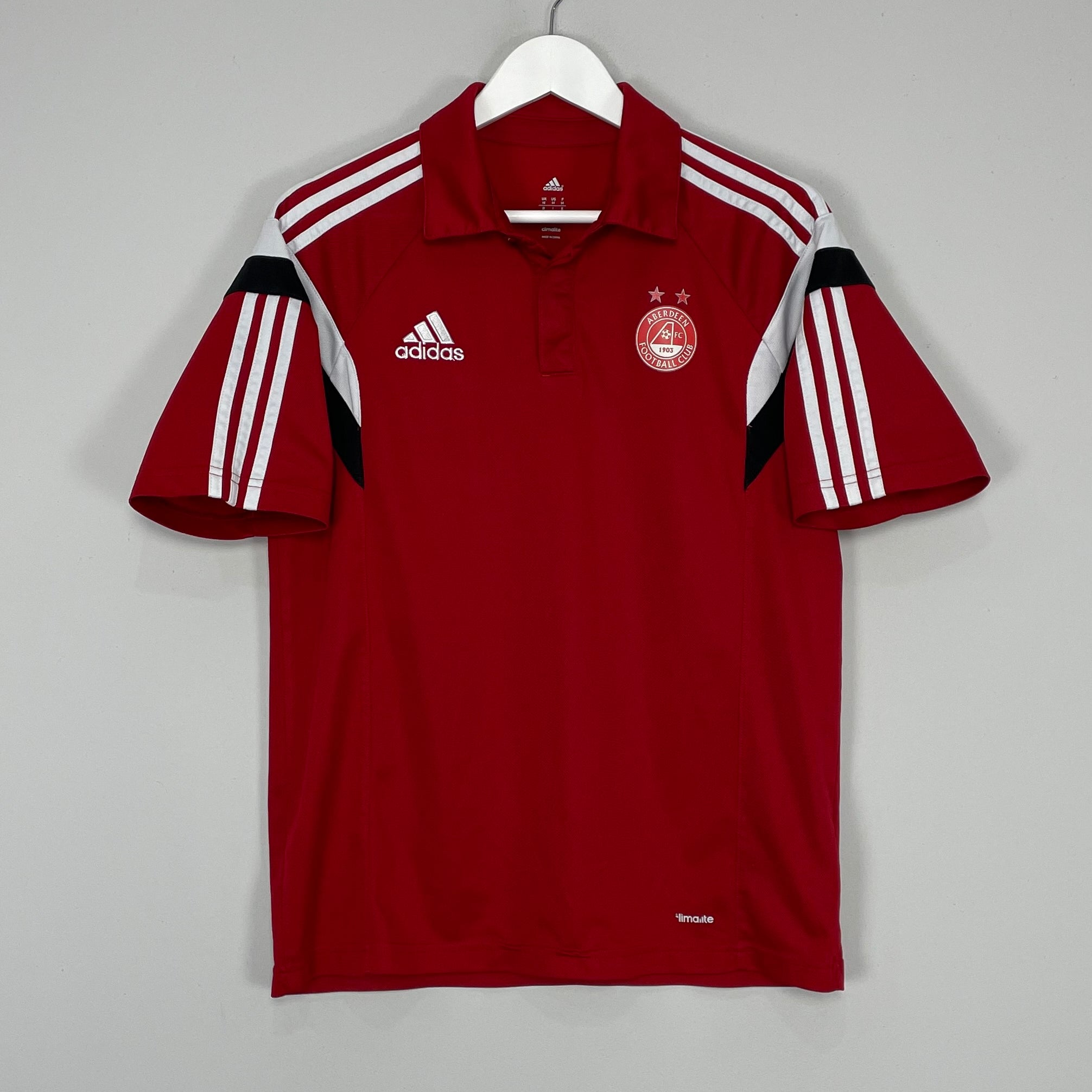 Shop 2014/15 ABERDEEN POLO SHIRT (M) ADIDAS, classic football shirts, vintage football shirts & retro soccer jerseys at Cult Kits