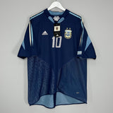 2004/05 ARGENTINA MARADONA #10 *BNWT* AWAY SHIRT (XL) ADIDAS