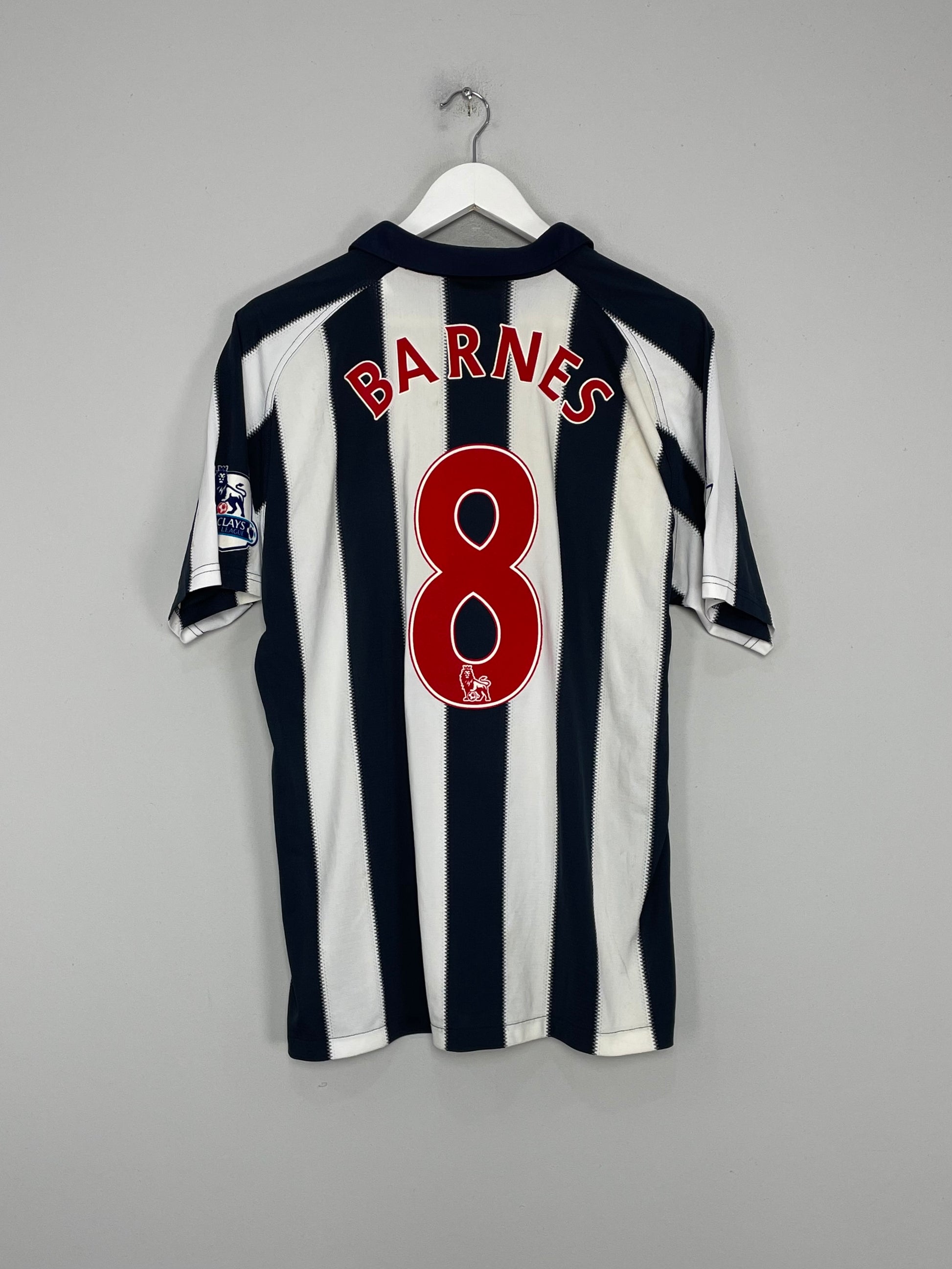 2010/11 WEST BROM BARNES #8 *MATCH ISSUE* HOME SHIRT (L) UMBRO