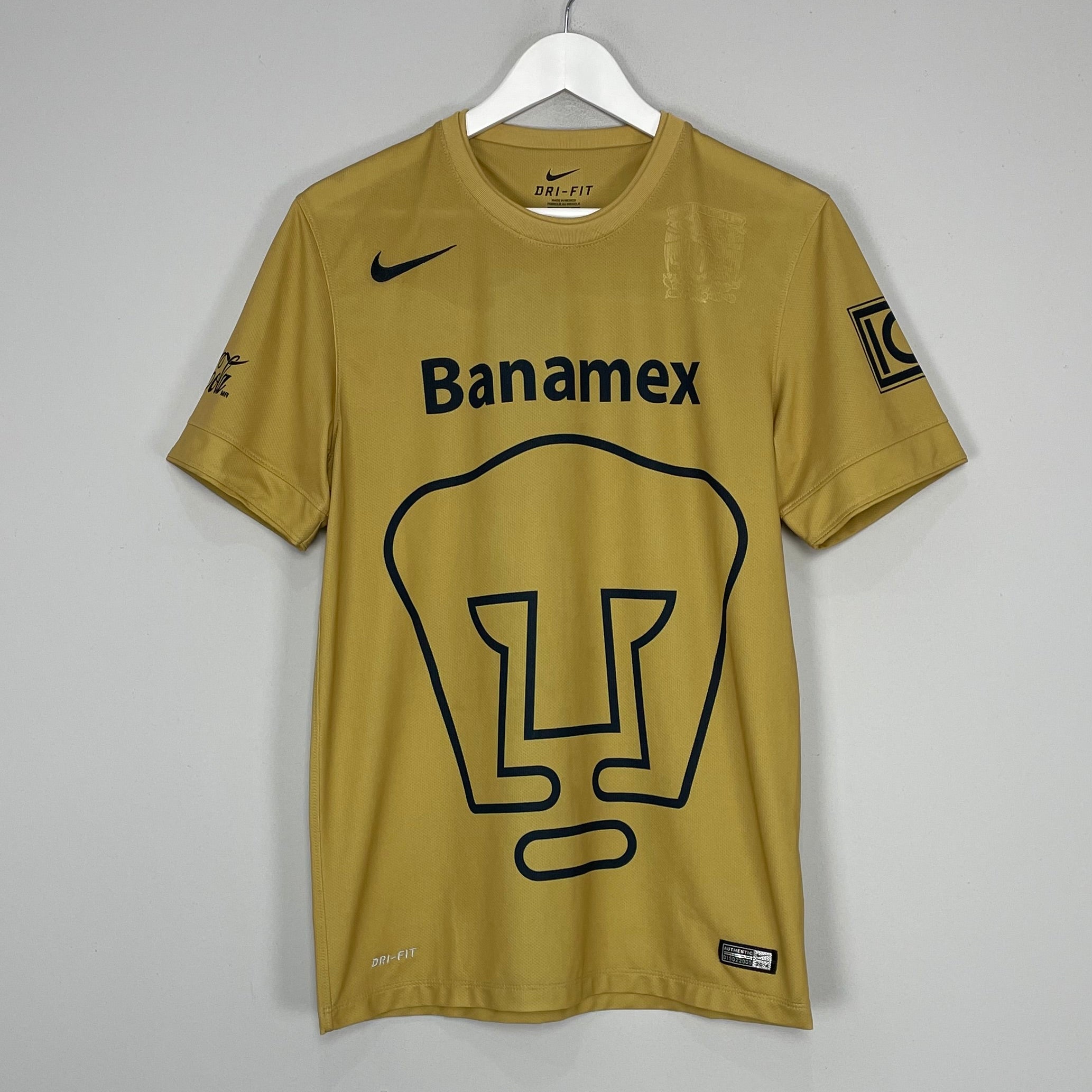 Shop 2014/15 UNAM PUMAS HOME SHIRT (S) NIKE, classic football shirts, vintage football shirts & retro soccer jerseys at Cult Kits