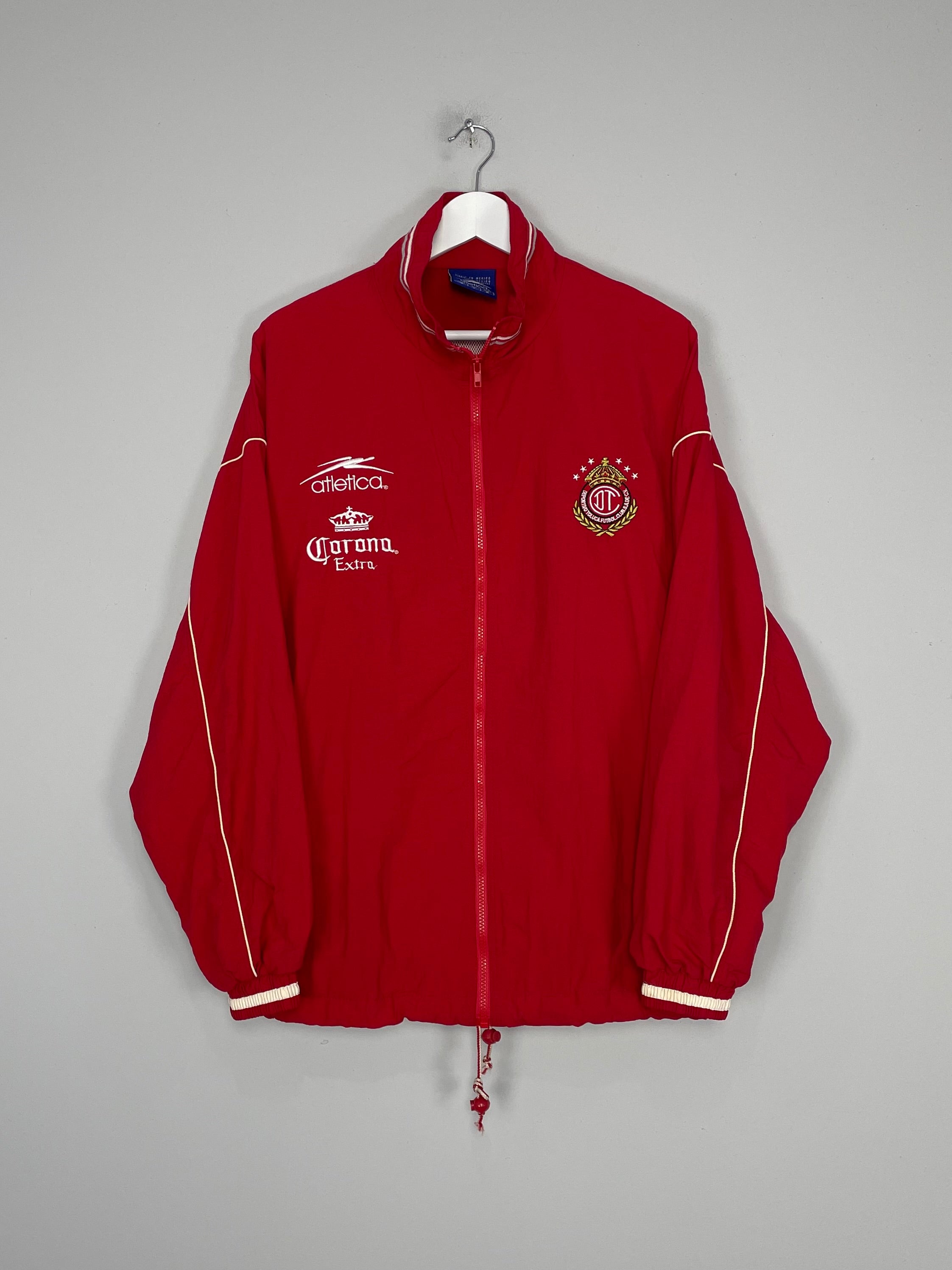 Shop 2004/06 TOLUCA TRACK JACKET (L) ATLETICA, classic football shirts, vintage football shirts & retro soccer jerseys at Cult Kits