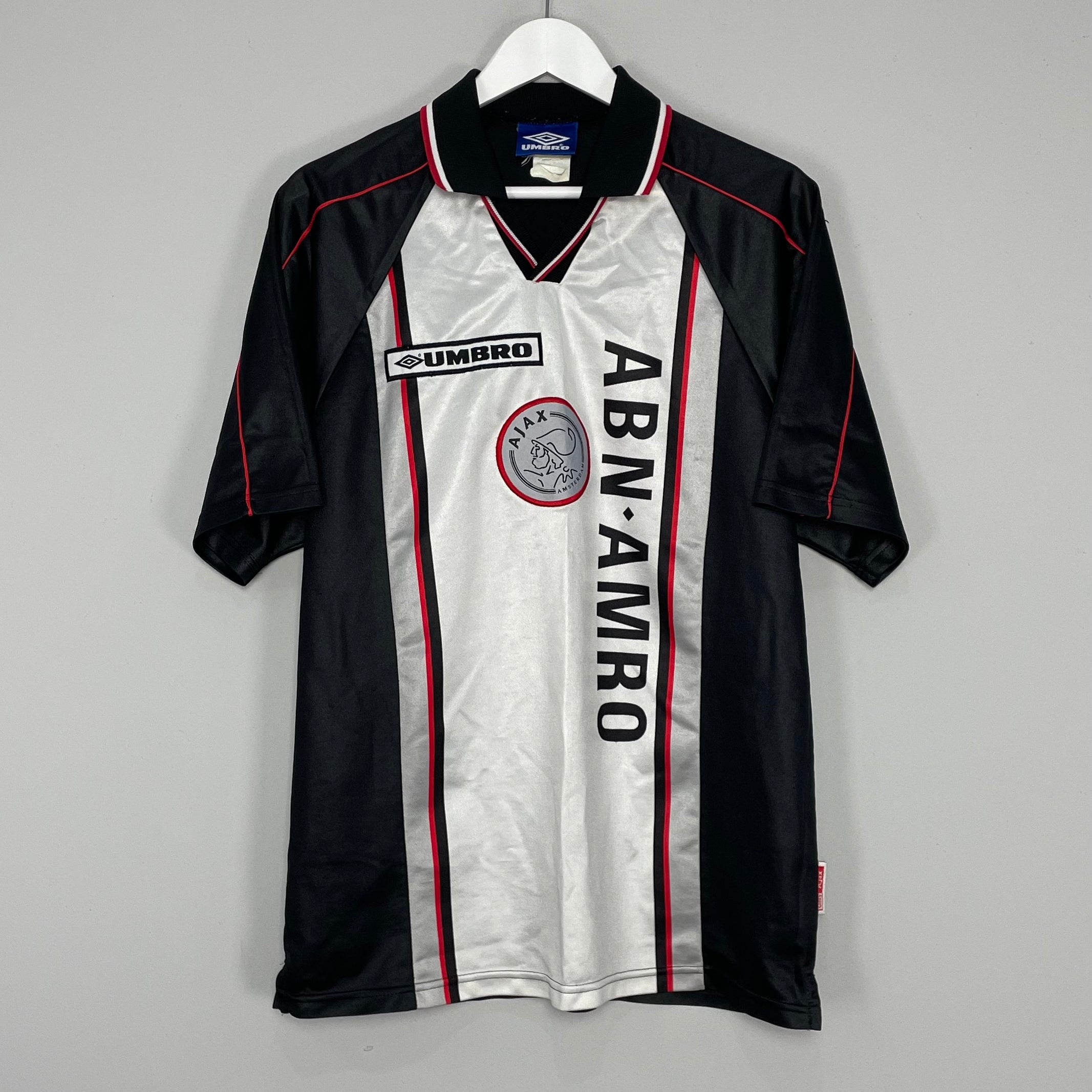 Shop 1998/99 AJAX AWAY SHIRT (L) UMBRO, classic football shirts, vintage football shirts & retro soccer jerseys at Cult Kits