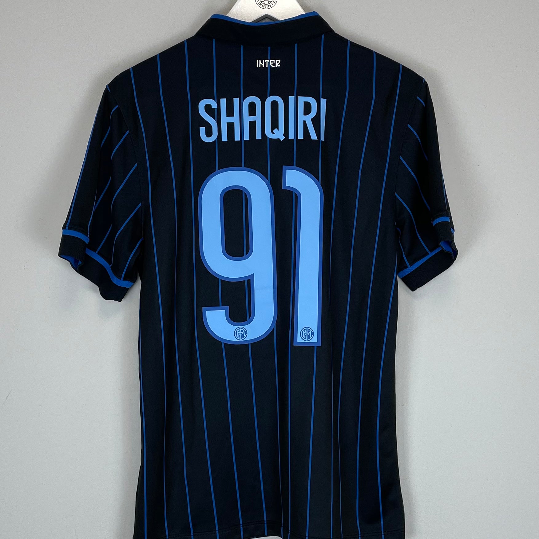 Shop 2014/15 INTER MILAN SHAQIRI #91 HOME SHIRT (S) NIKE, classic football shirts, vintage football shirts & retro soccer jerseys at Cult Kits