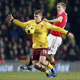 2010/13 ARSENAL WILSHERE #19 *MATCH WORN vs MANCHESTER UNITED* L/S AWAY SHIRT (M) NIKE