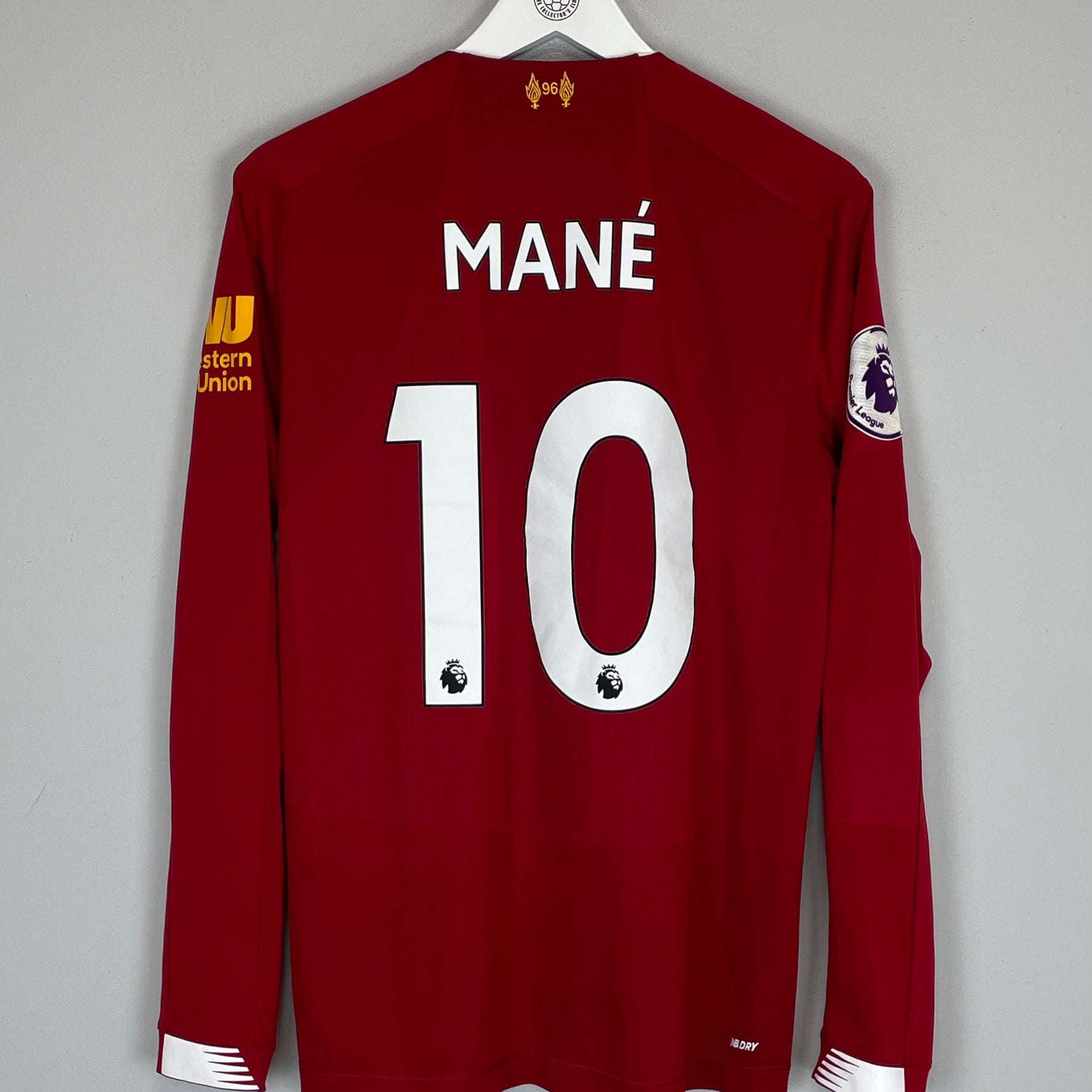 Shop 2019/20 LIVERPOOL MANE #10 L/S HOME SHIRT (M) NEW BALANCE, classic football shirts, vintage football shirts & retro soccer jerseys at Cult Kits