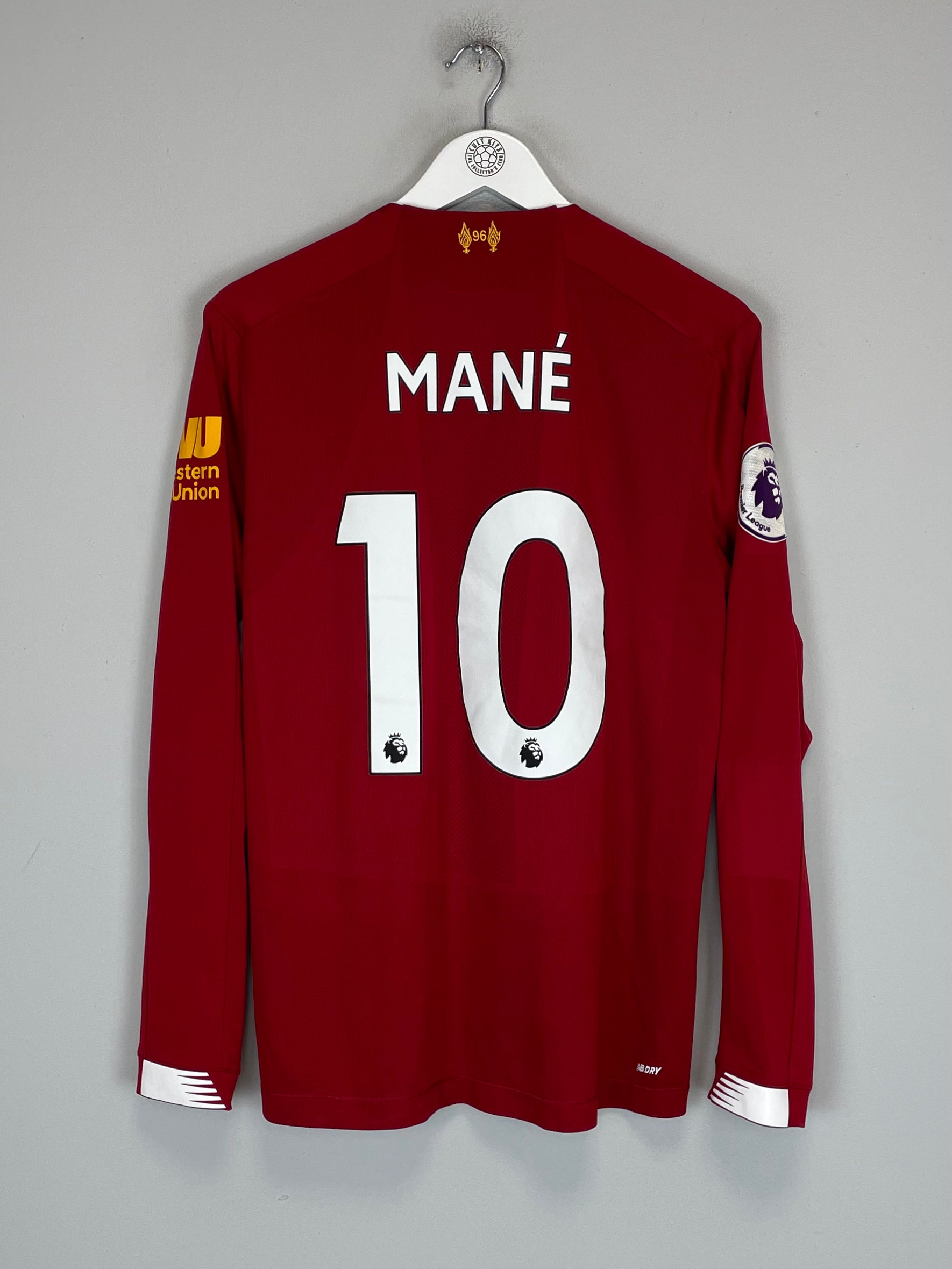 Shop 2019/20 LIVERPOOL MANE #10 L/S HOME SHIRT (M) NEW BALANCE, classic football shirts, vintage football shirts & retro soccer jerseys at Cult Kits