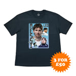 Argentina Messi Bootleg Tee - Argentina Graphic T-Shirt at Cult Kits
