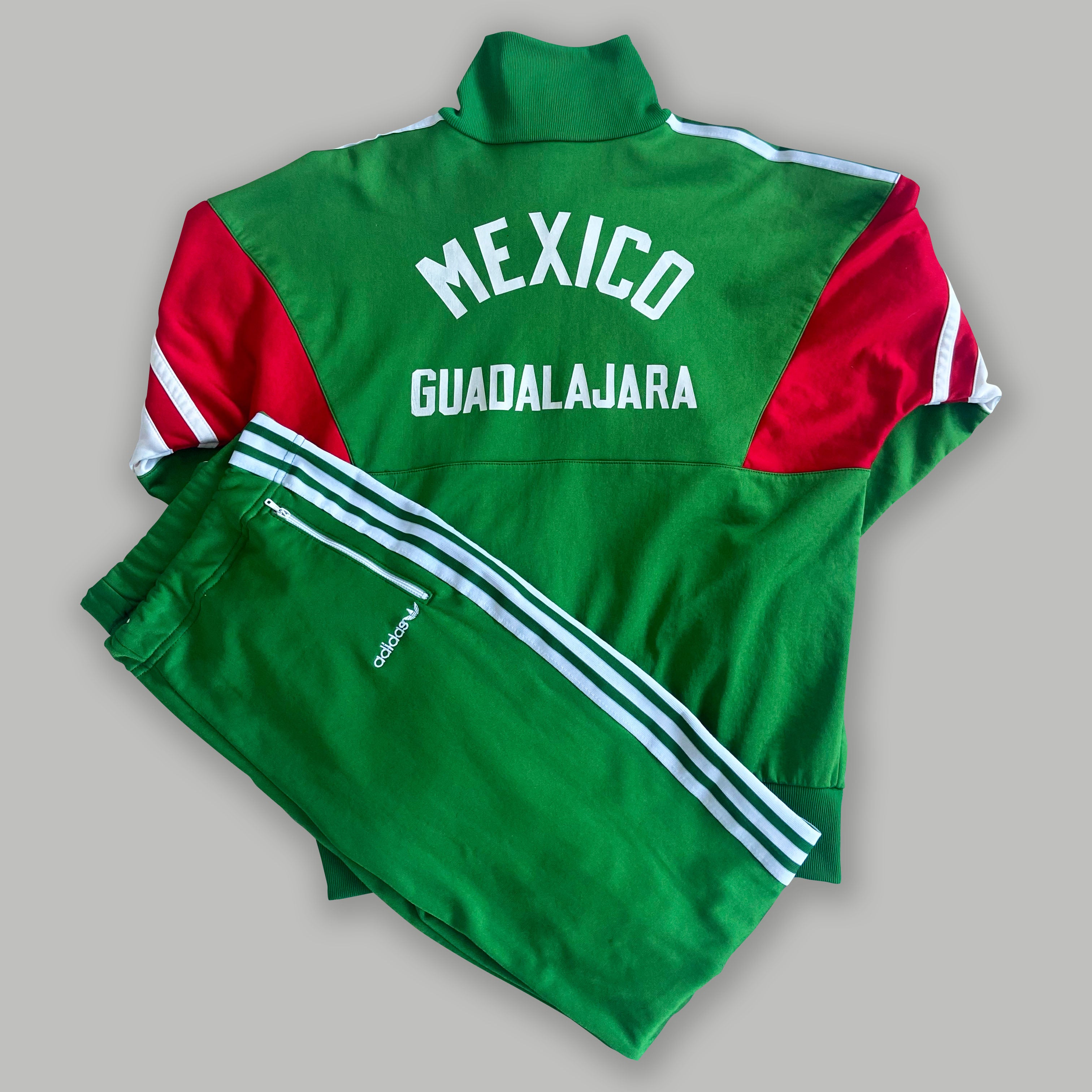 Shop 1986 MEXICO FULL TRACKSUIT (M) ADIDAS, classic football shirts, vintage football shirts & retro soccer jerseys at Cult Kits