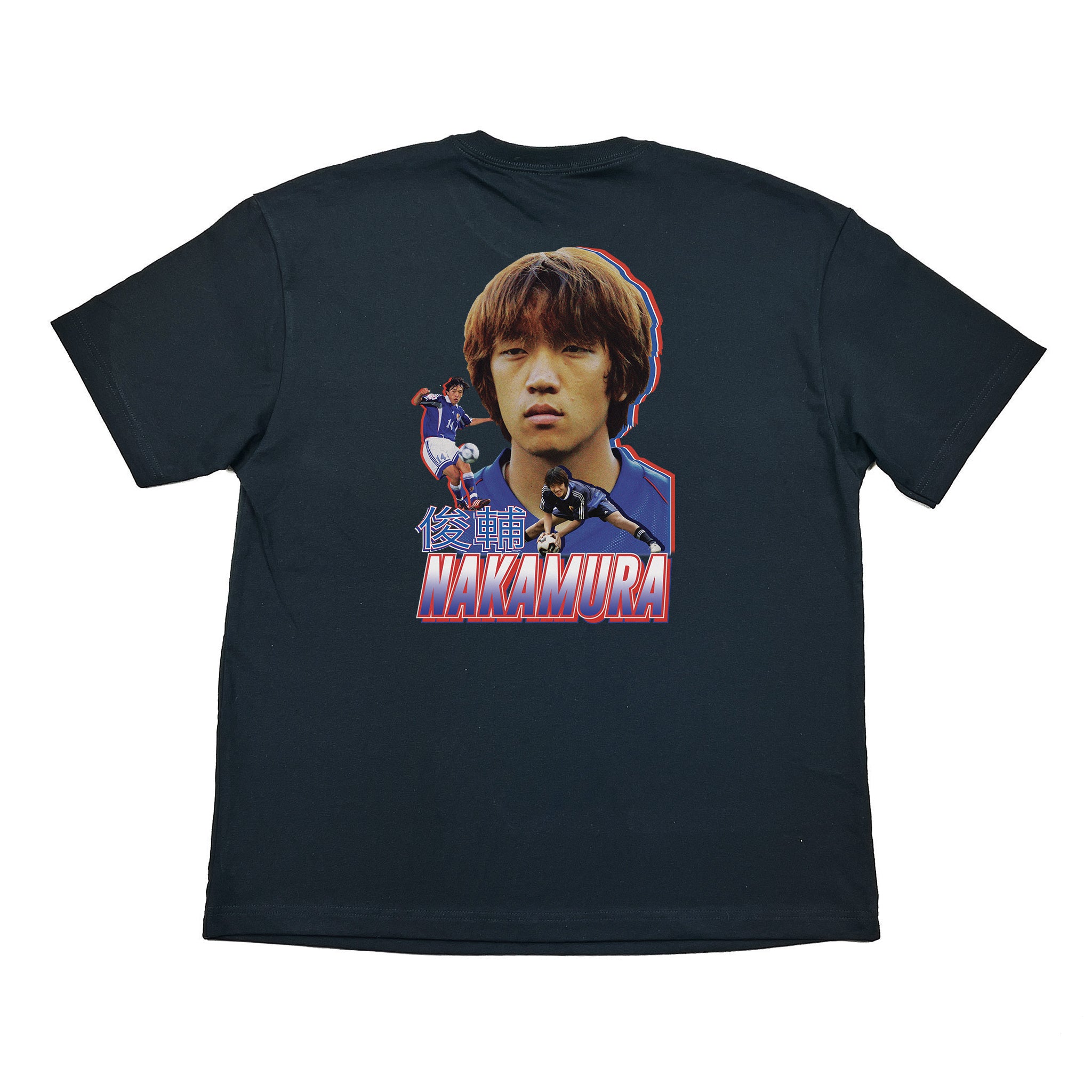 Black Japan Nakamura Bootleg Tee - Vintage Japan World Cup T-Shirt