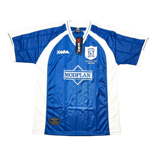 Cardiff City centenary 100周年 ユニフォーム XARA 1999/01 Cardiff City *BNWT* Centenary Home Shirt (L) Xara – Cult Kits